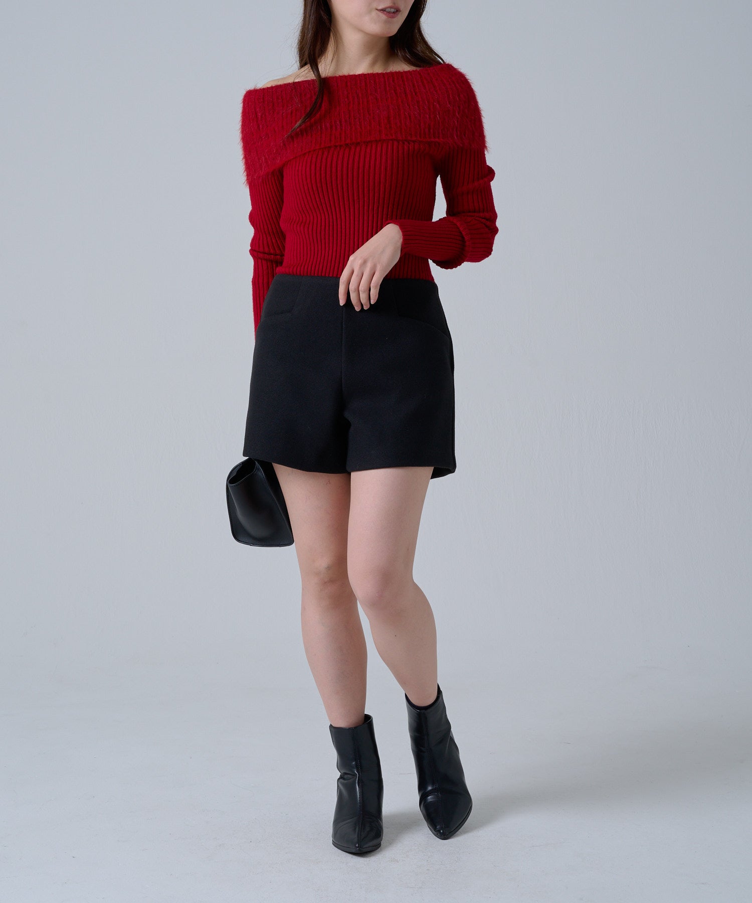 メルトンウールmixショートパンツ/Melton Wool Mix Shorts