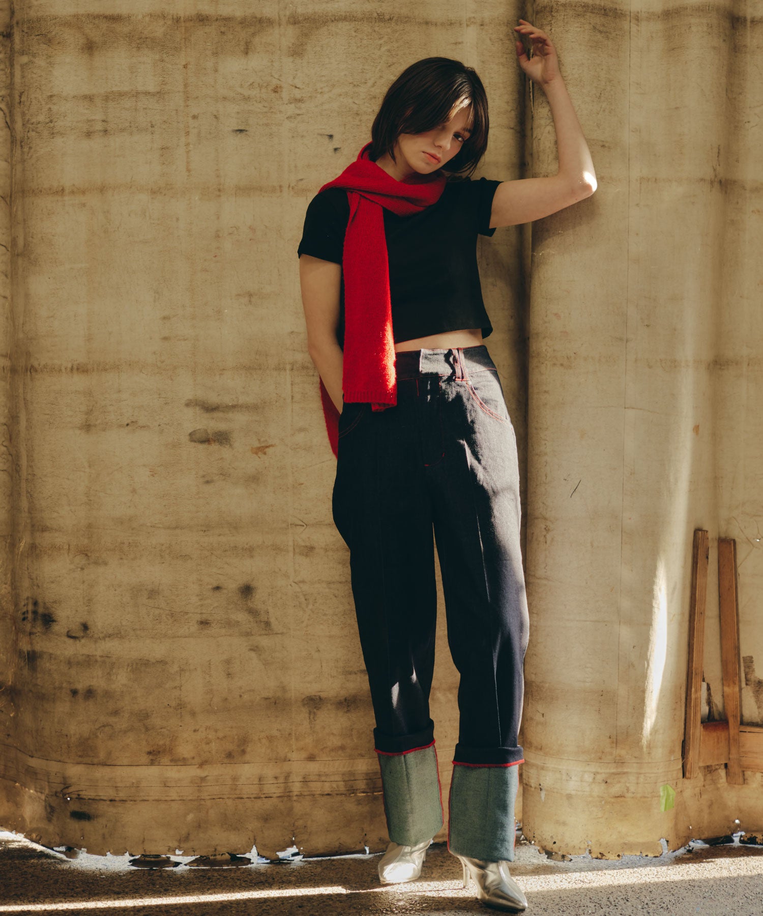 Cuffed Edge Denim/カフド エッジ デニム