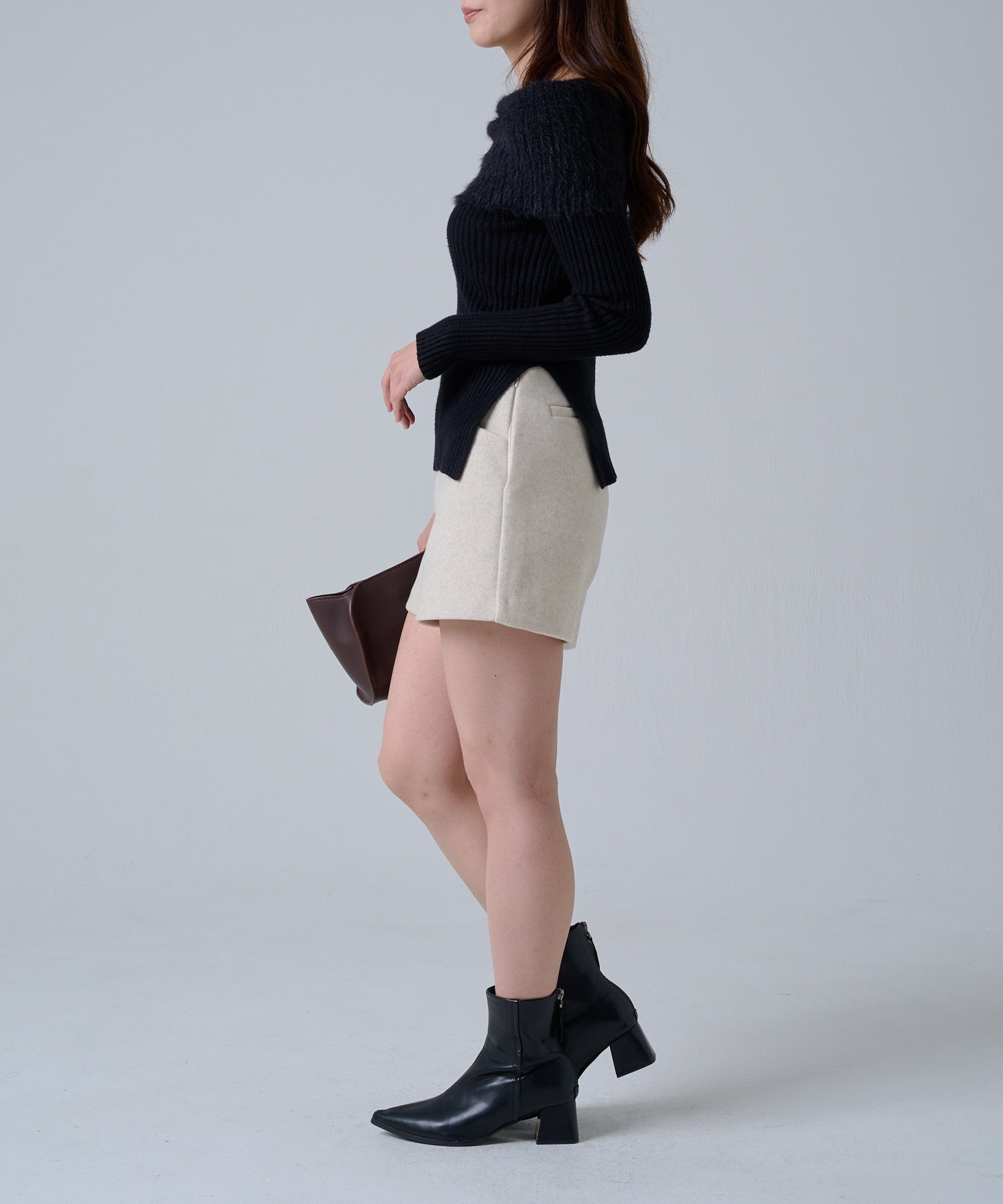 メルトンウールmixショートパンツ/Melton Wool Mix Shorts