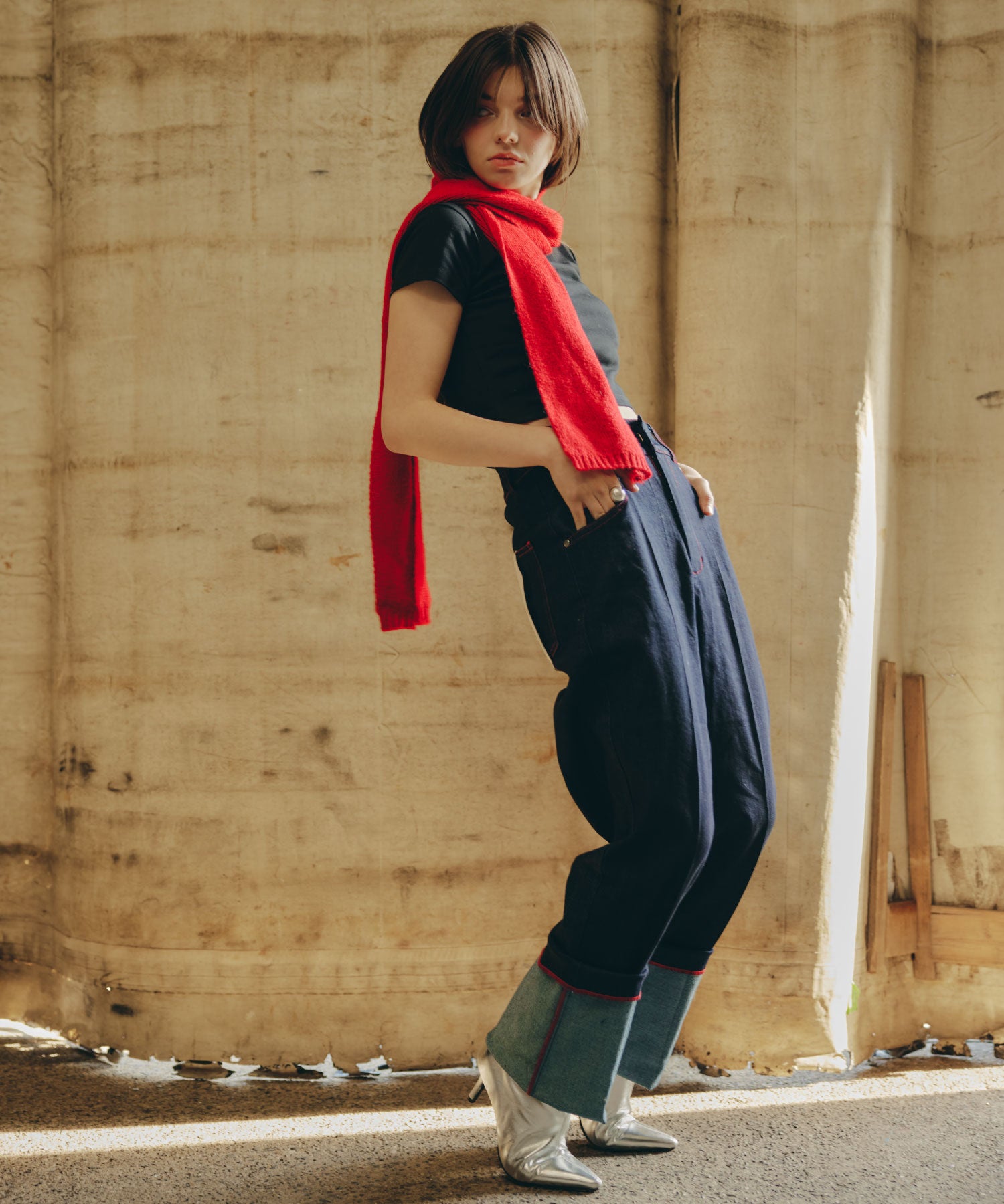 Cuffed Edge Denim/カフド エッジ デニム