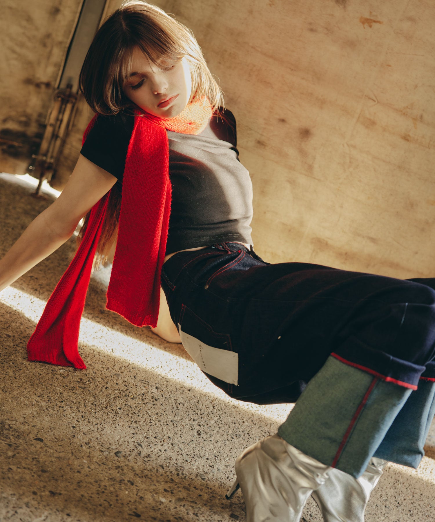 Cuffed Edge Denim/カフド エッジ デニム