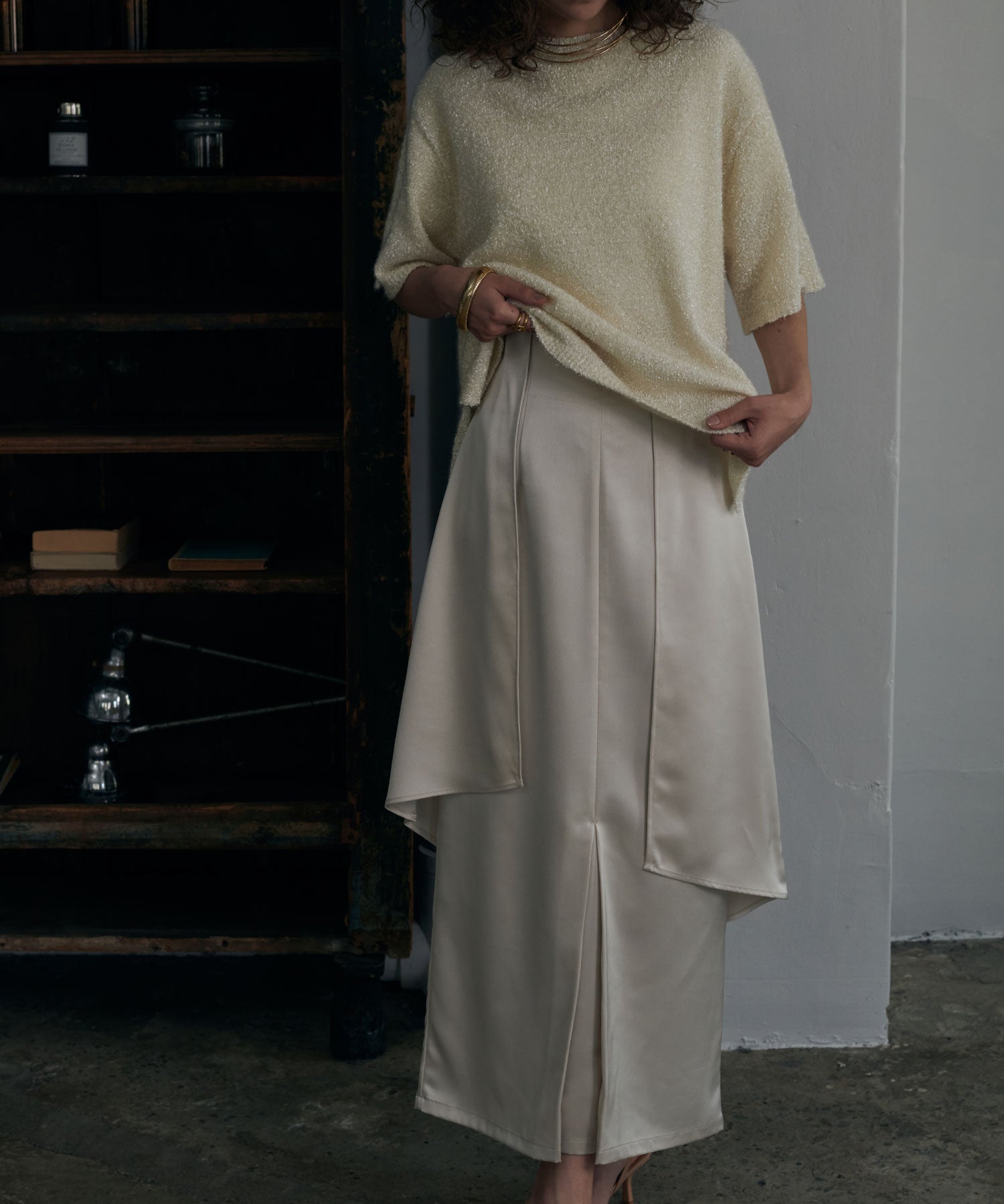 サテンドレープセットアップ