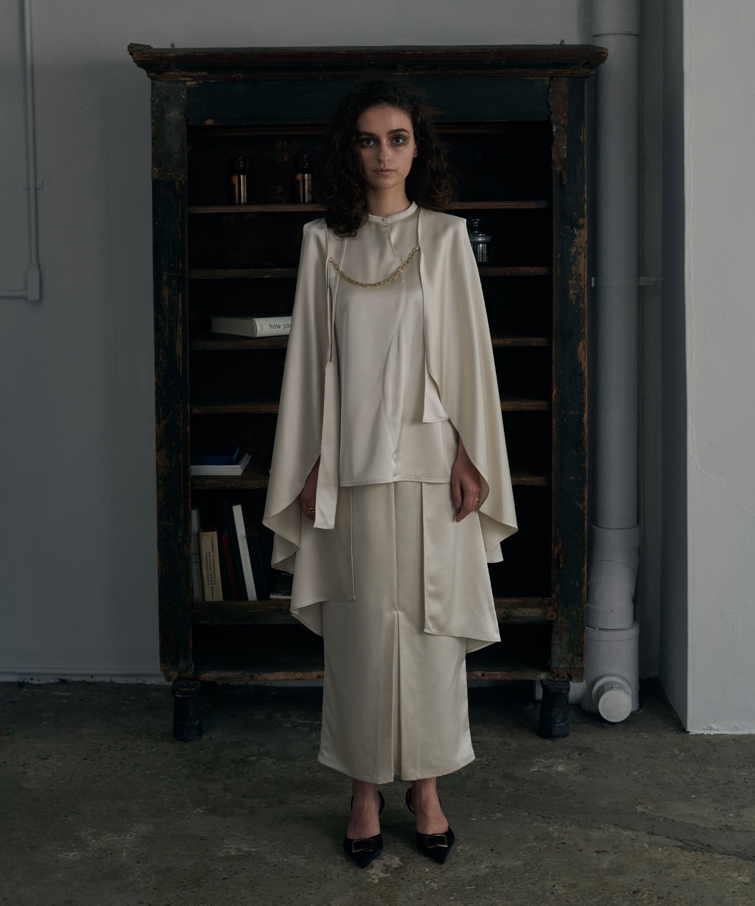 サテンドレープセットアップ