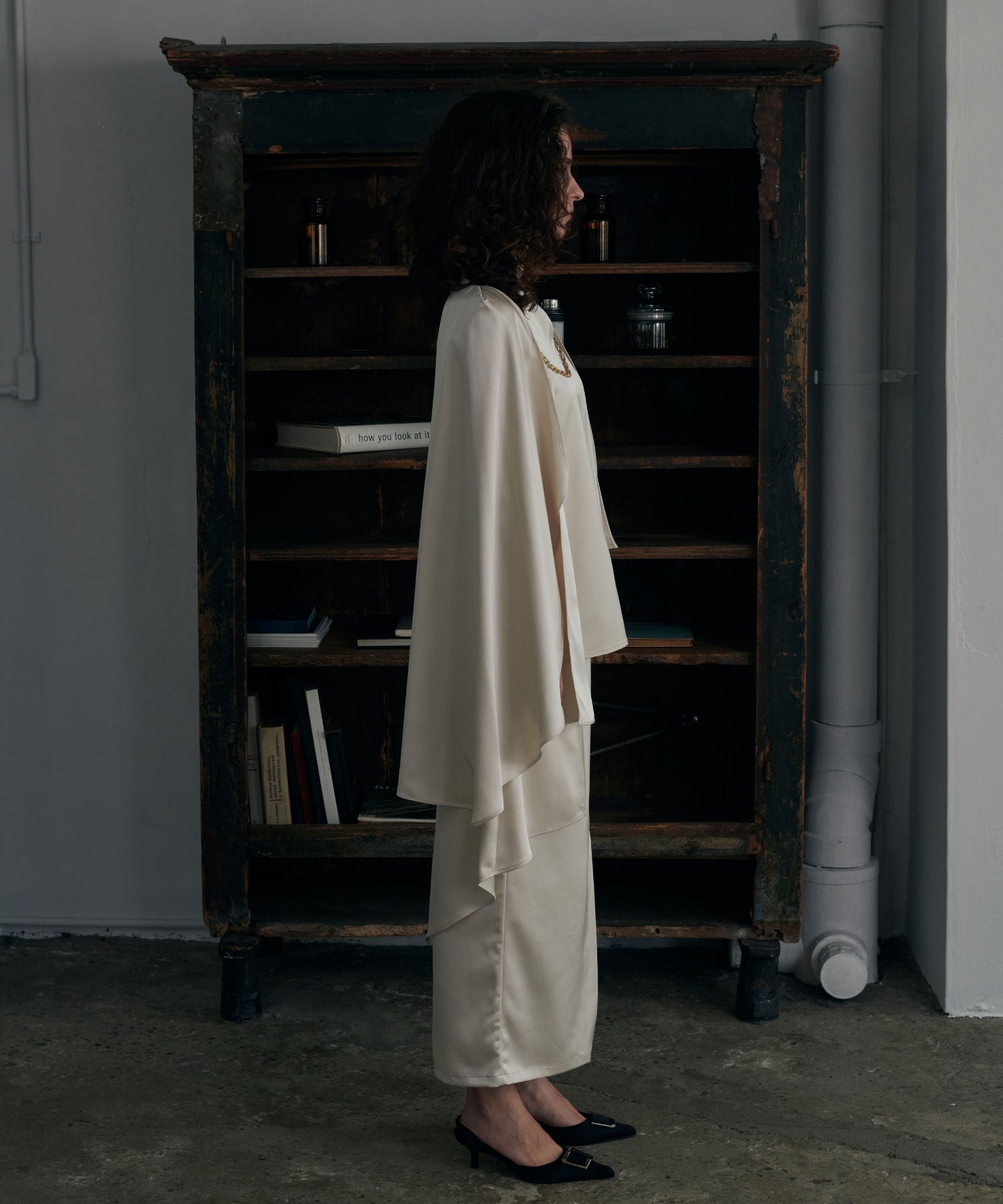 サテンドレープセットアップ