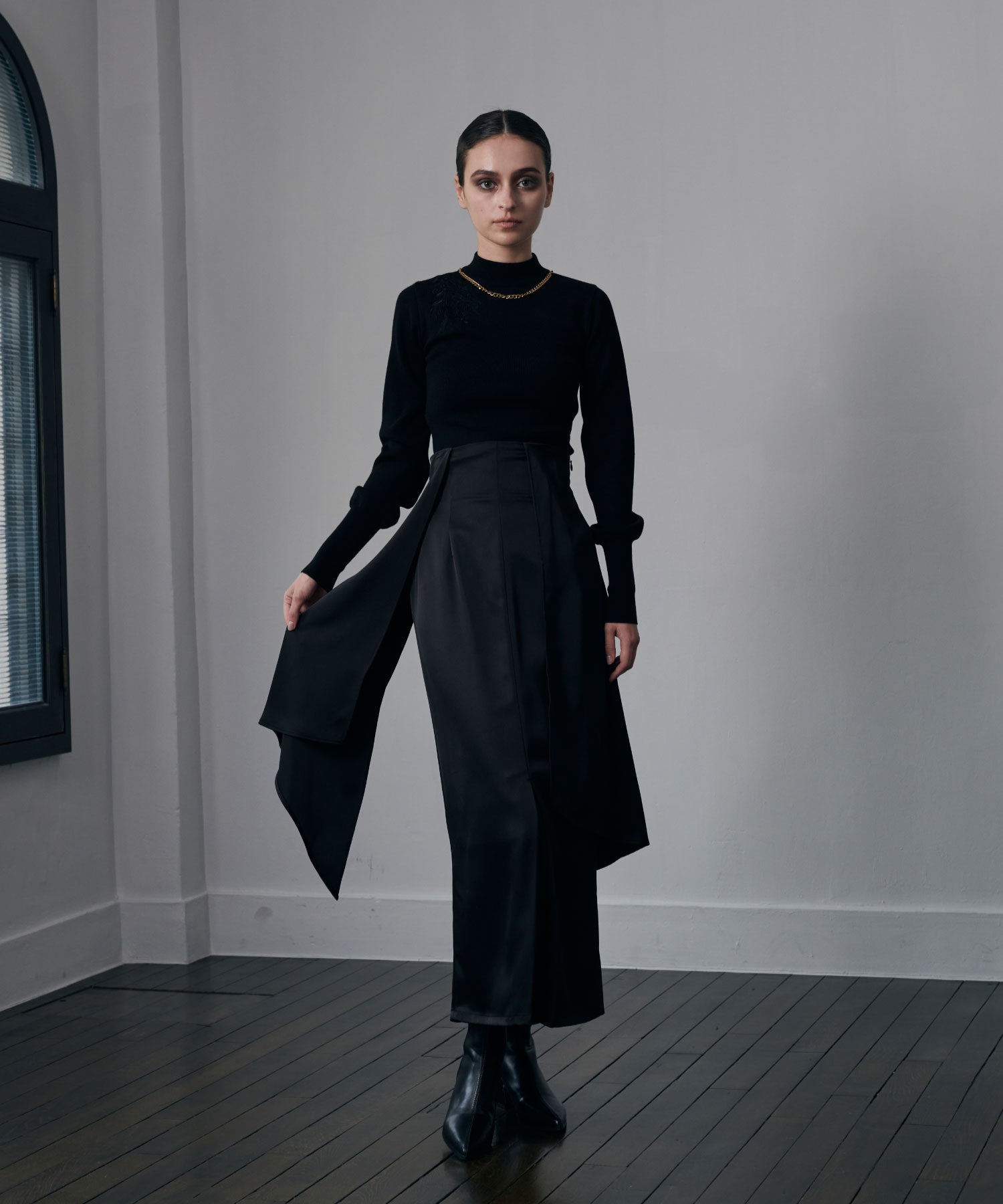 サテンドレープセットアップ