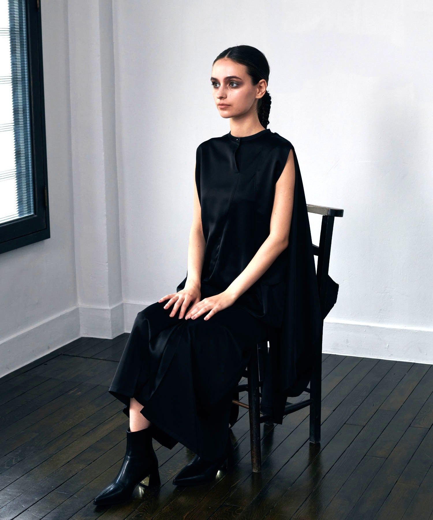 サテンドレープセットアップ