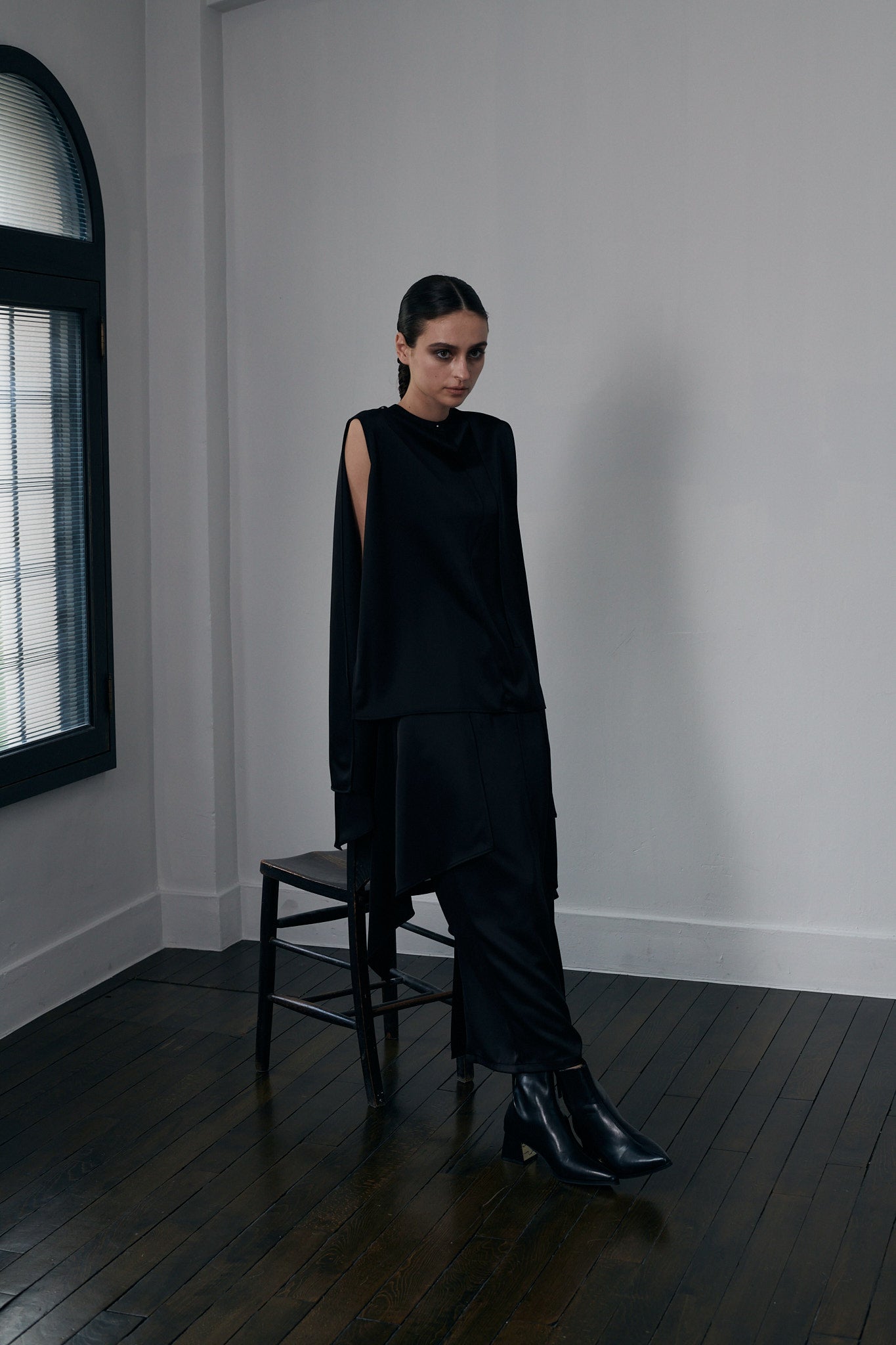 サテンドレープセットアップ