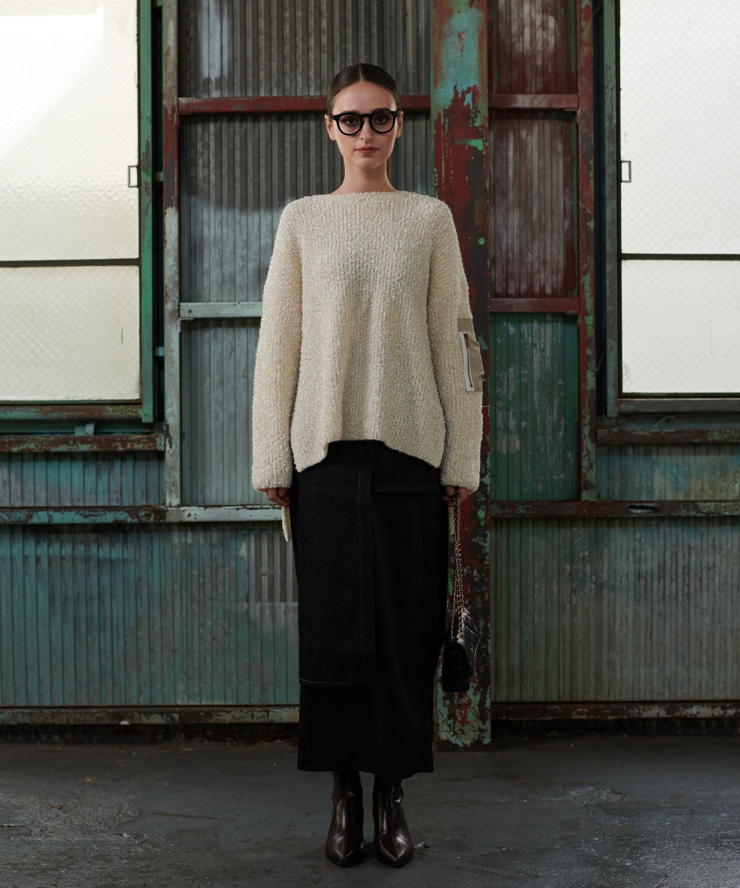 Denim Layered Skirt【Selected by &g'aime】