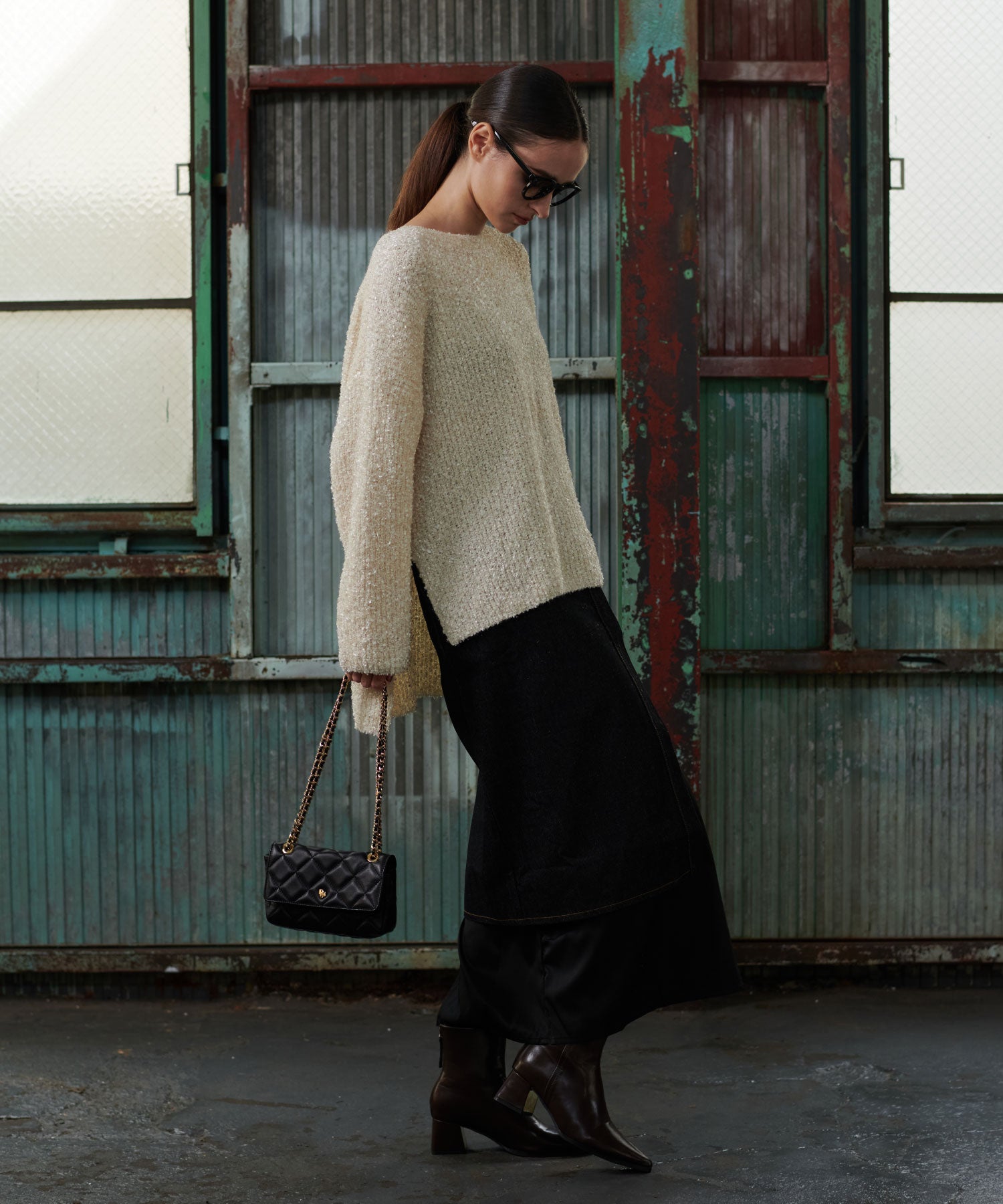 Denim Layered Skirt【Selected by &g'aime】