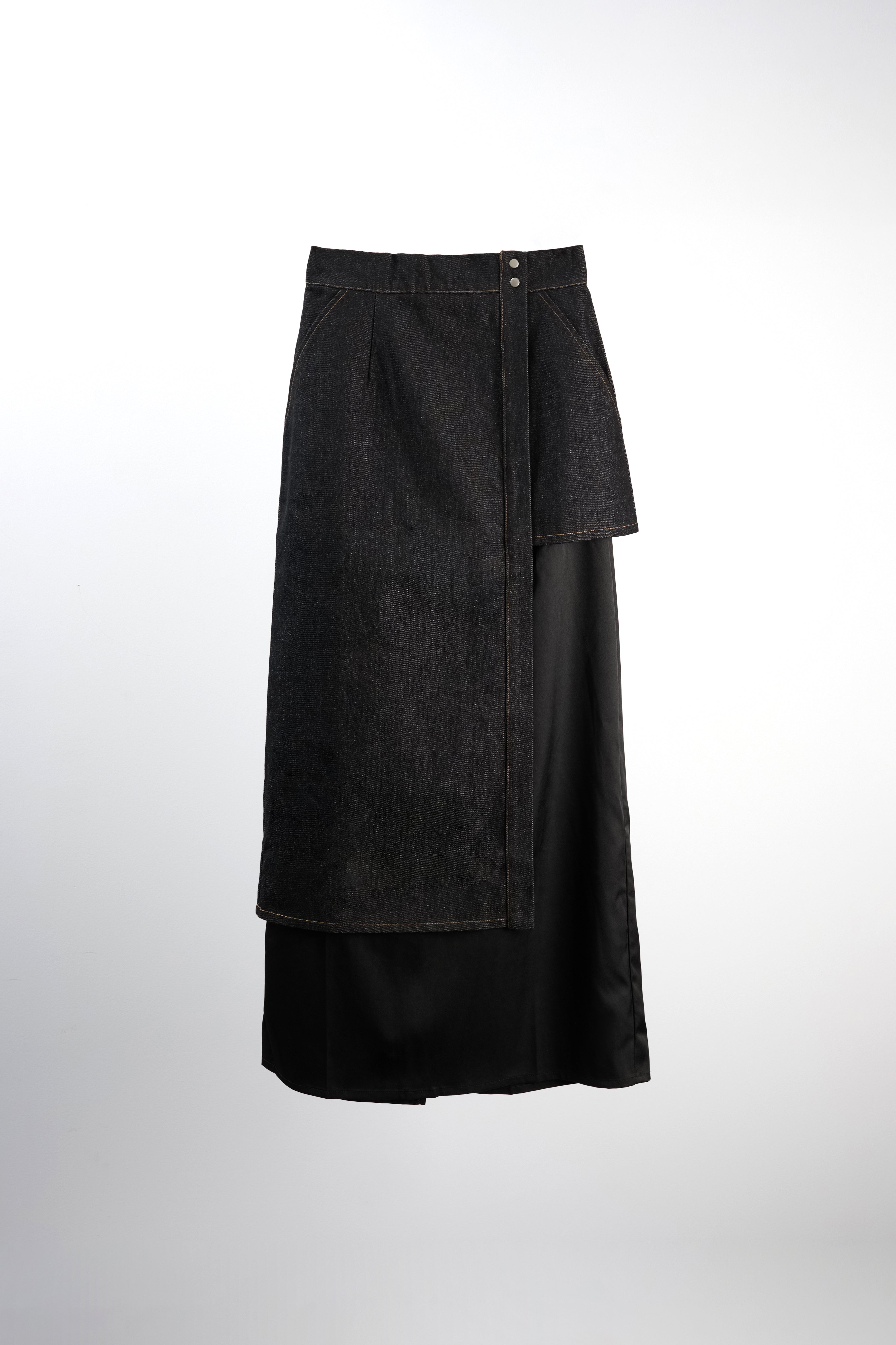 Denim Layered Skirt【Selected by &g'aime】