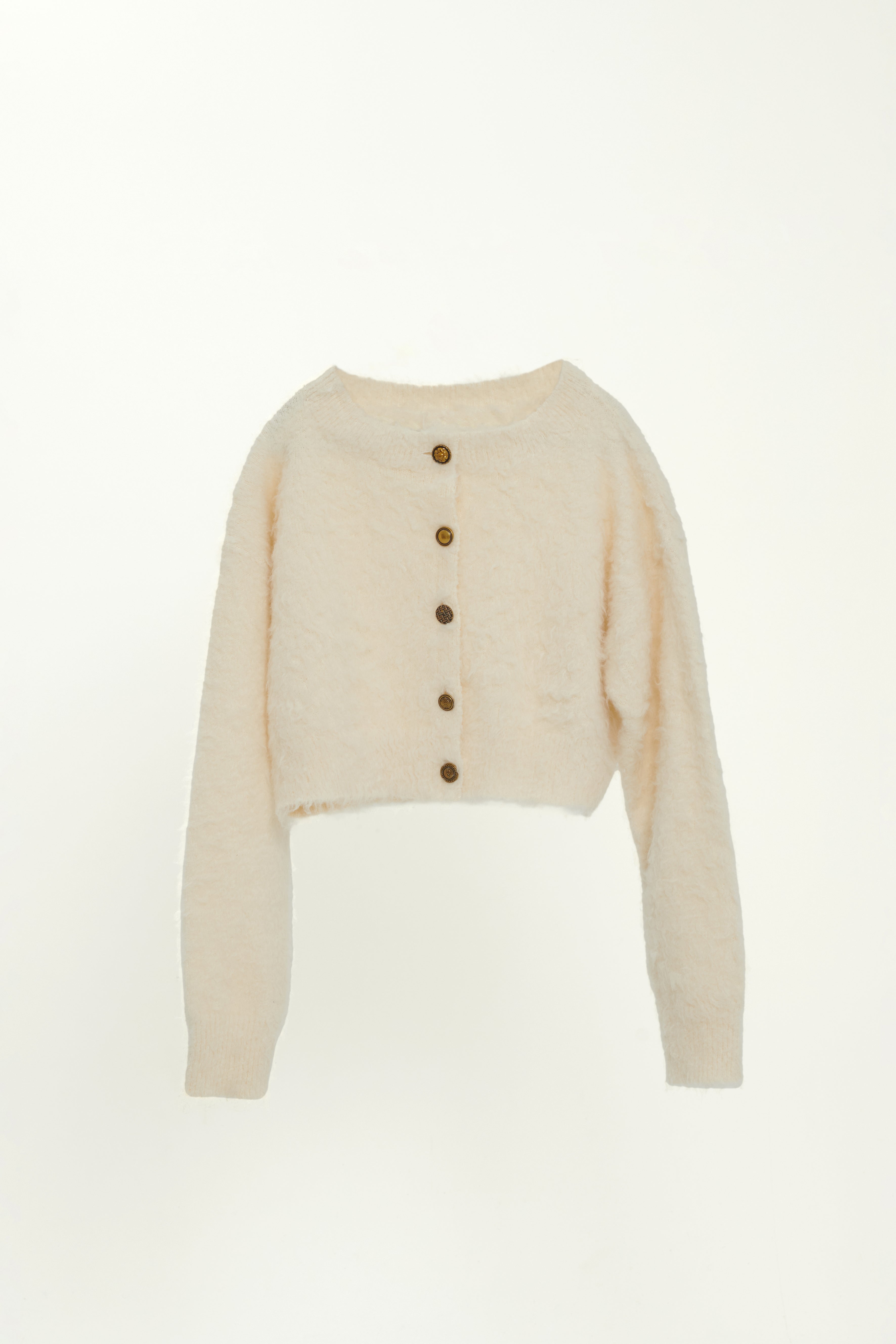 ランダムボタンショートカーディガン