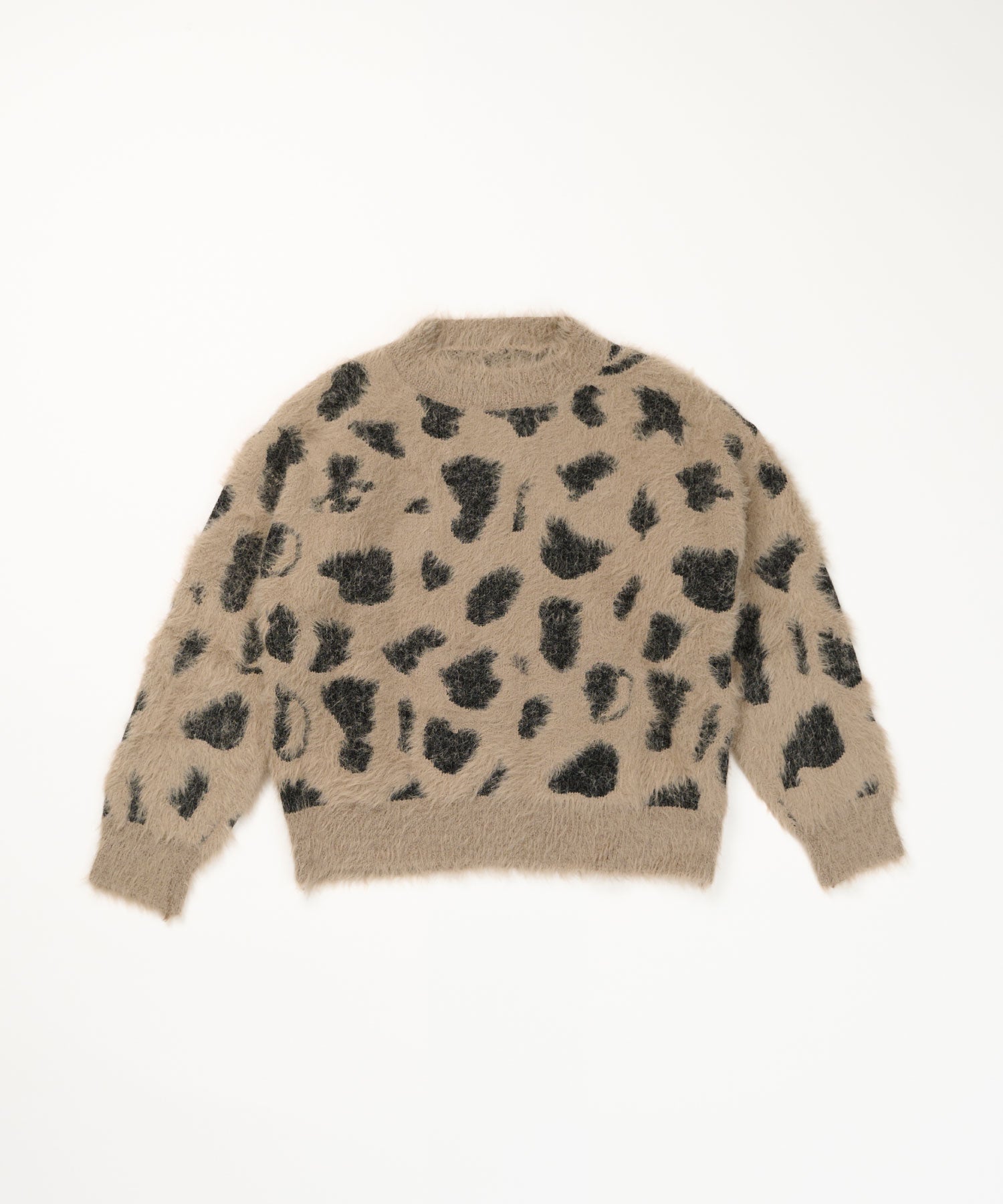 レオパード ニットプルオーバー