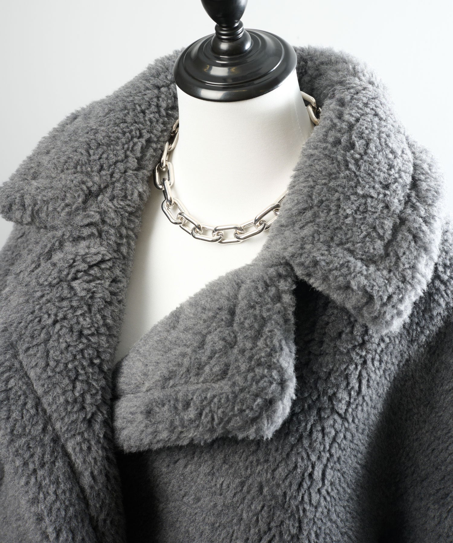 ウールアルパカ ベルスリーブショートコート/Teddy Bell Sleeve ShortCoat