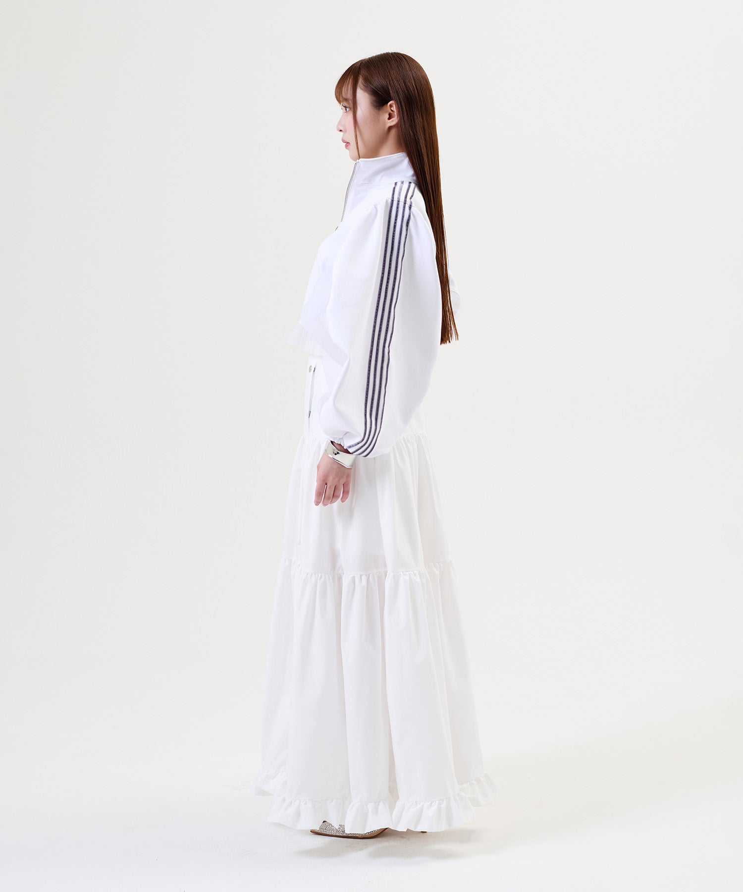 Side Line Sheer Cropped Blouson/サイドラインシアークロップド ブルゾン