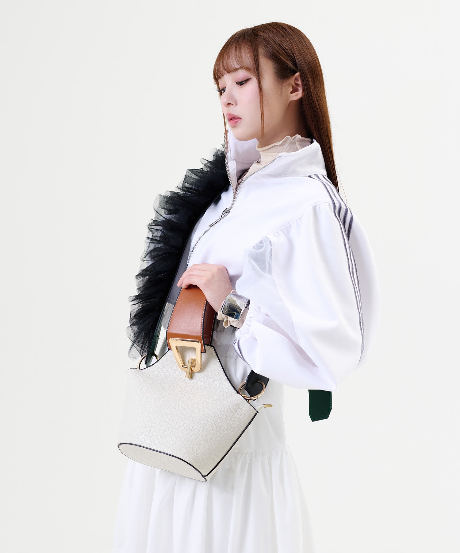 MINA Frill Strap & Mini Bag Set / MINAフリルストラップ&ミニバッグセット