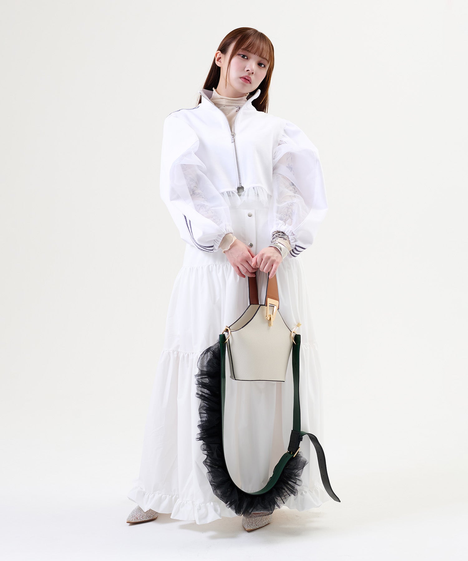 MINA Frill Strap & Mini Bag Set / MINAフリルストラップ&ミニバッグセット