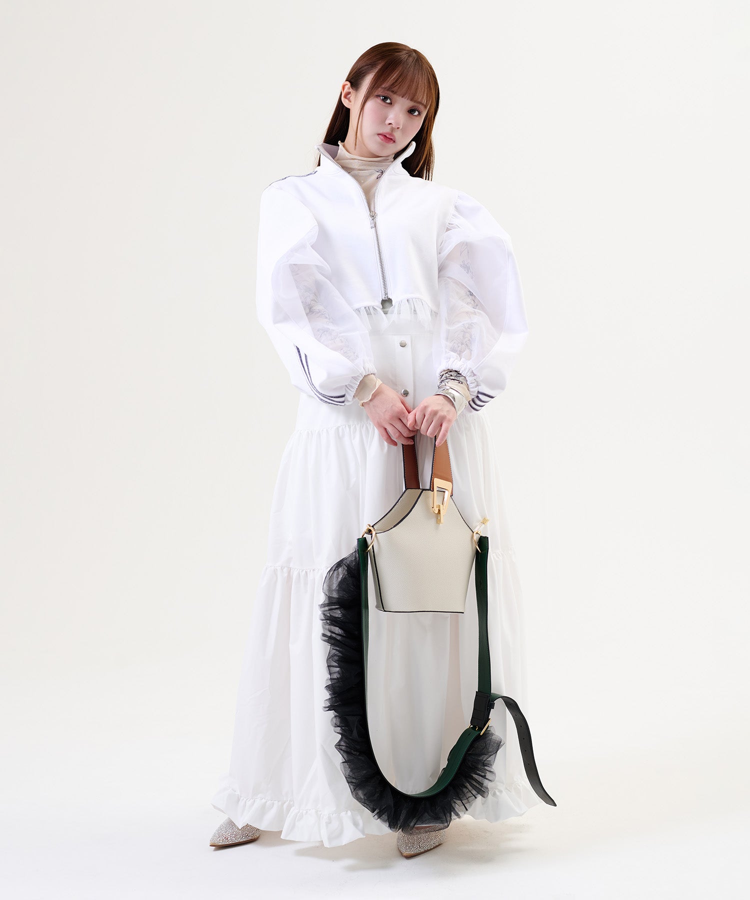 MINA Frill Strap & Mini Bag Set / MINAフリルストラップ&ミニバッグセット