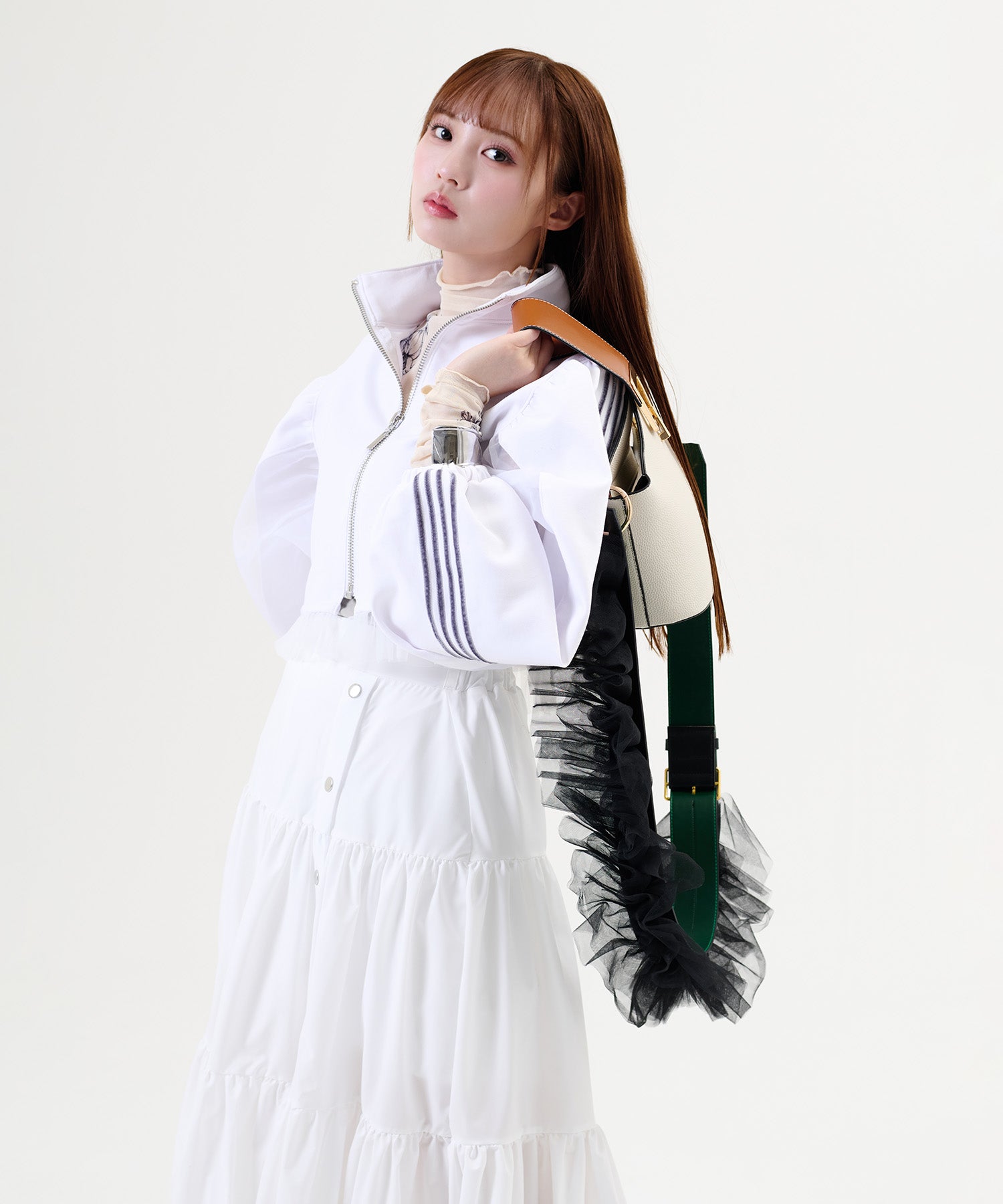 MINA Frill Strap & Mini Bag Set / MINAフリルストラップ&ミニバッグセット