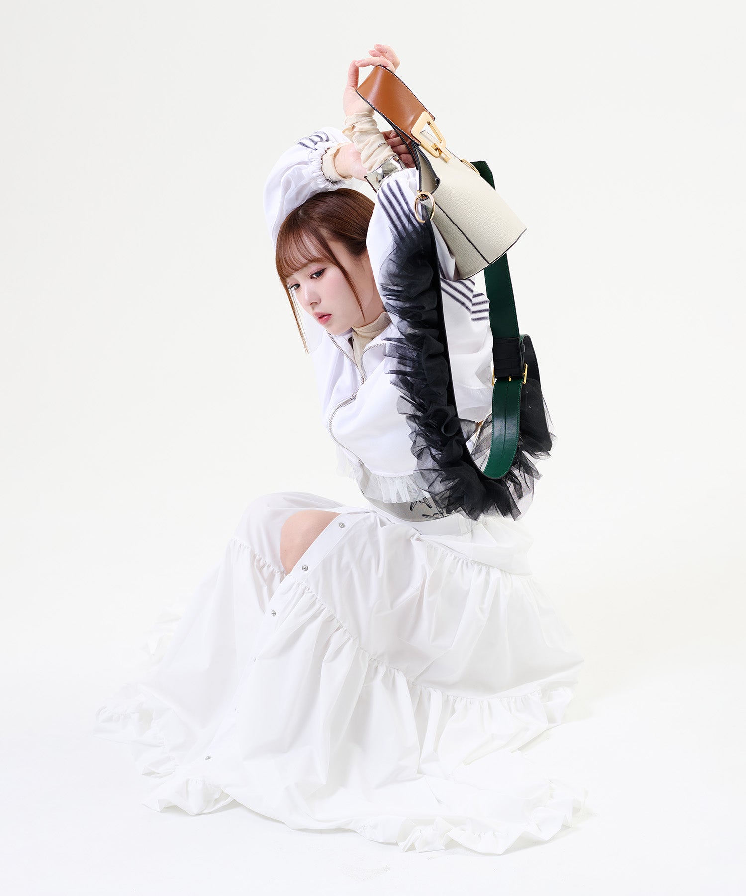 MINA Frill Strap & Mini Bag Set / MINAフリルストラップ&ミニバッグセット