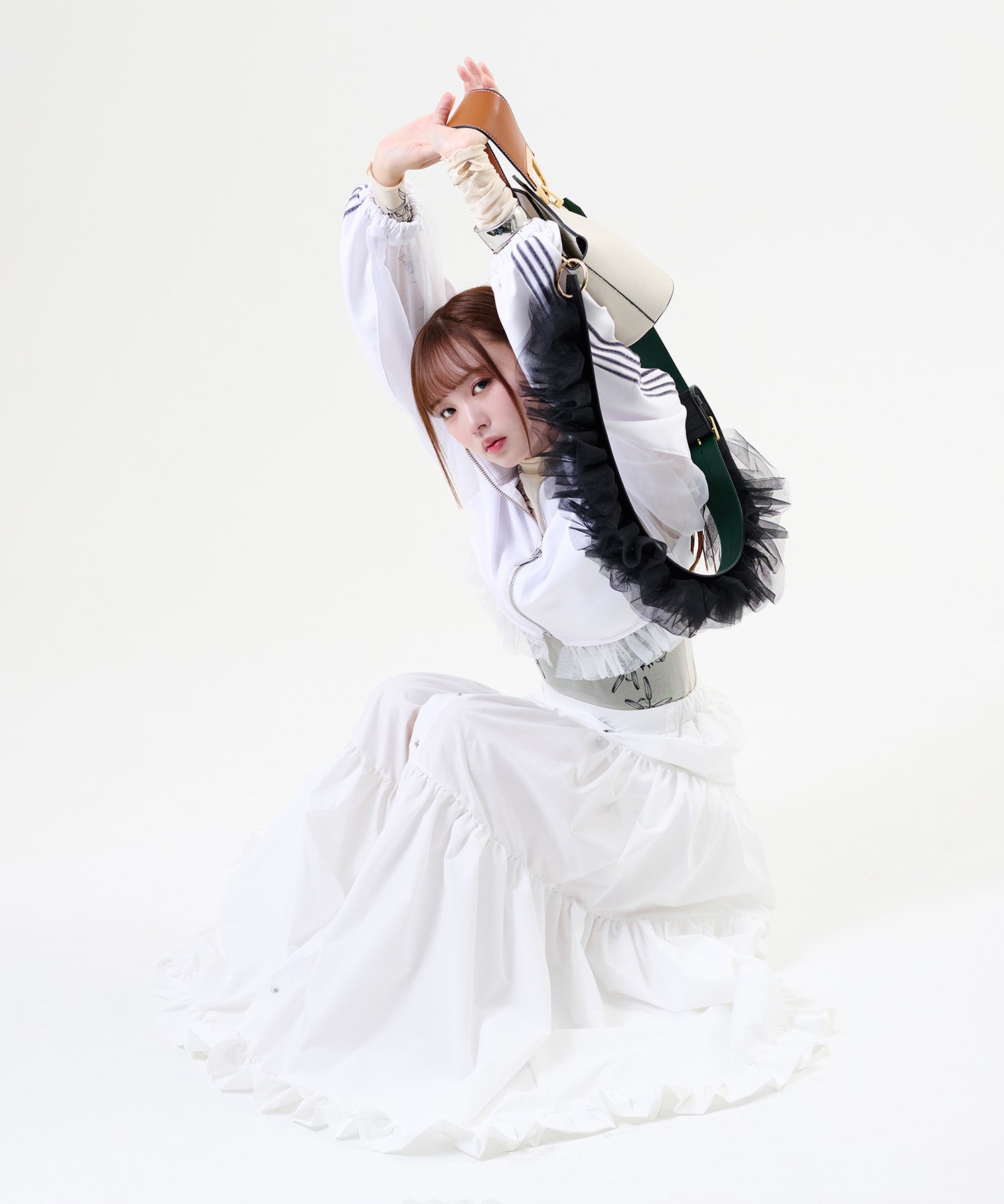 MINA Frill Strap & Mini Bag Set / MINAフリルストラップ&ミニバッグセット