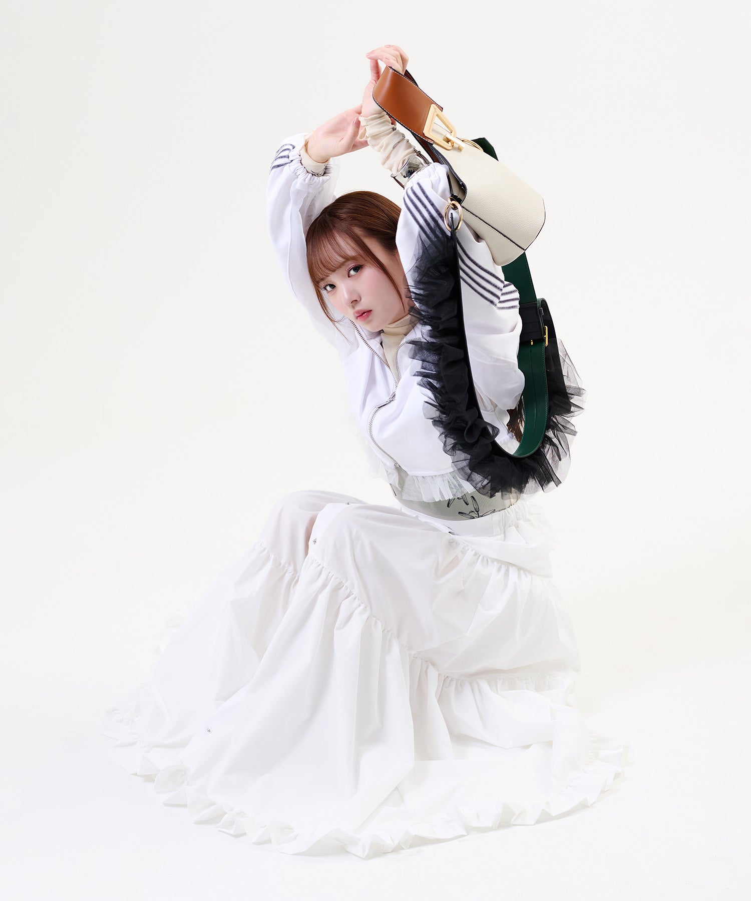 MINA Frill Strap & Mini Bag Set / MINAフリルストラップ&ミニバッグセット