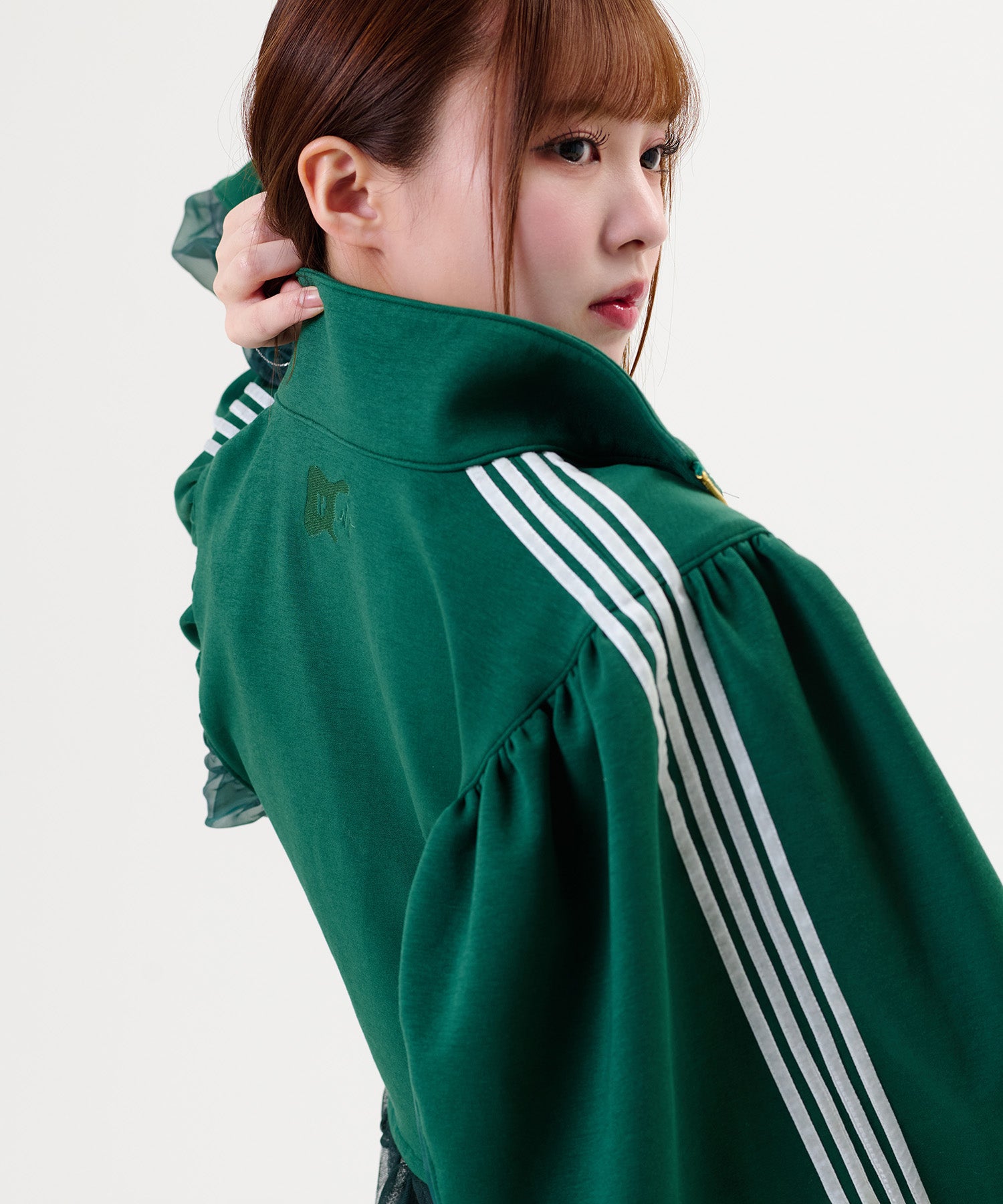 Side Line Sheer Cropped Blouson/サイドラインシアークロップド ブルゾン