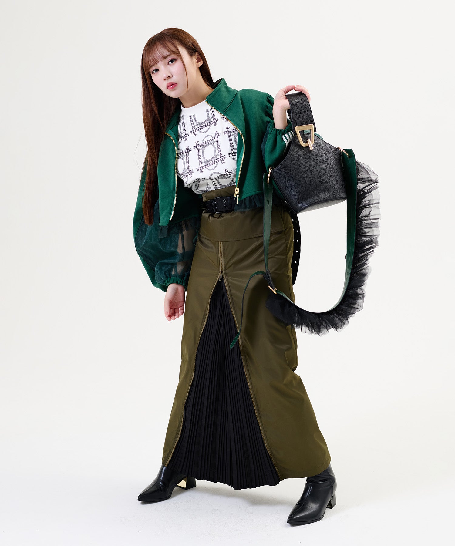 MINA Frill Strap & Mini Bag Set / MINAフリルストラップ&ミニバッグセット
