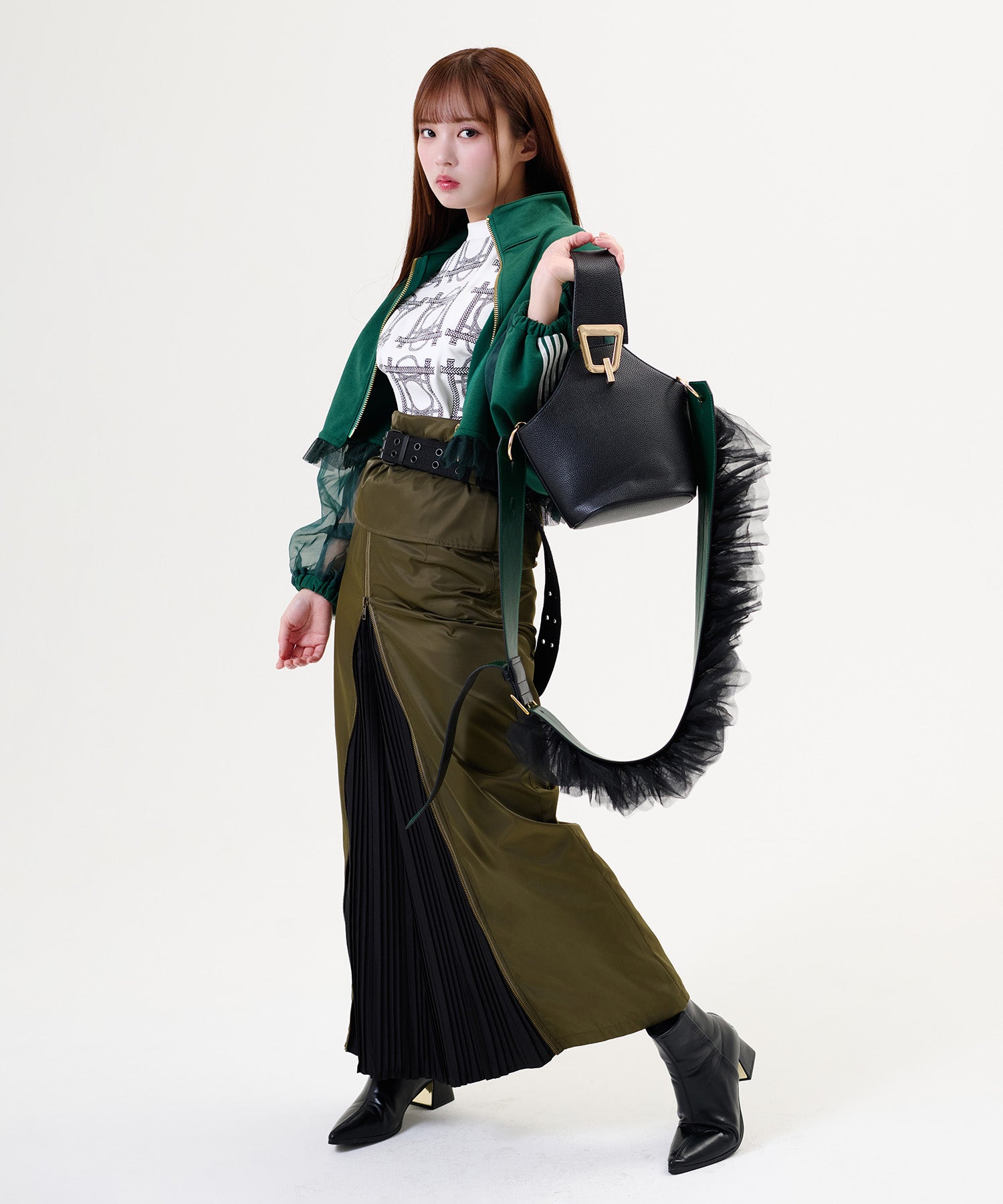 MINA Frill Strap & Mini Bag Set / MINAフリルストラップ&ミニバッグセット
