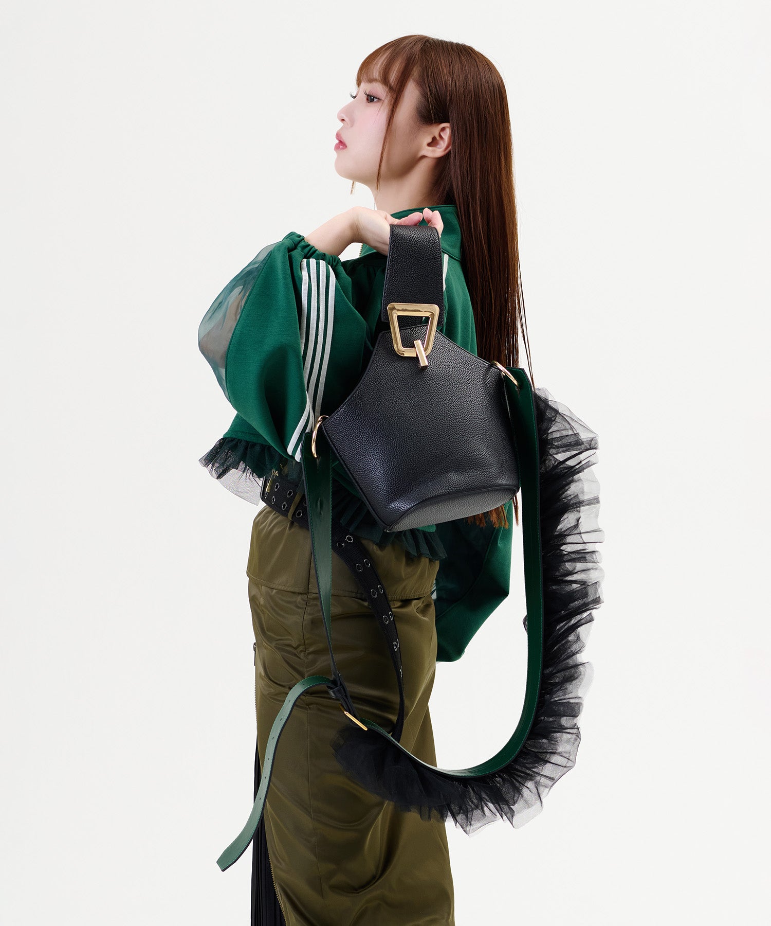 MINA Frill Strap & Mini Bag Set / MINAフリルストラップ&ミニバッグセット
