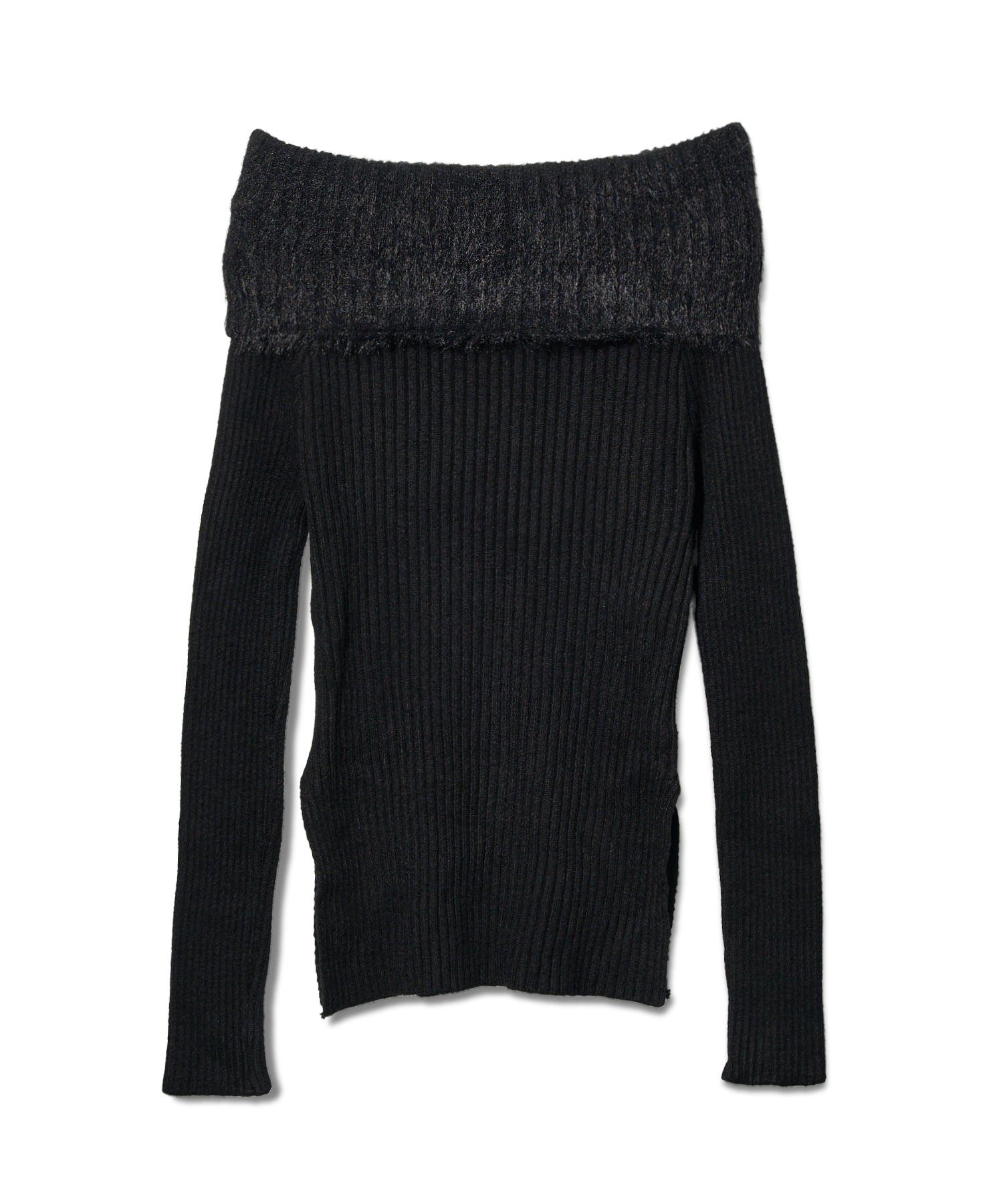 ワイドファーオフショルダートップス / Wide Fur Off-Shoulder Tops