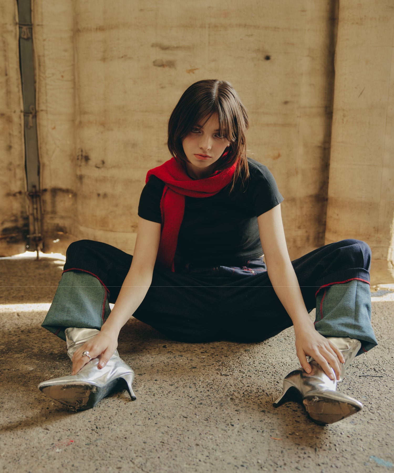 Cuffed Edge Denim/カフド エッジ デニム