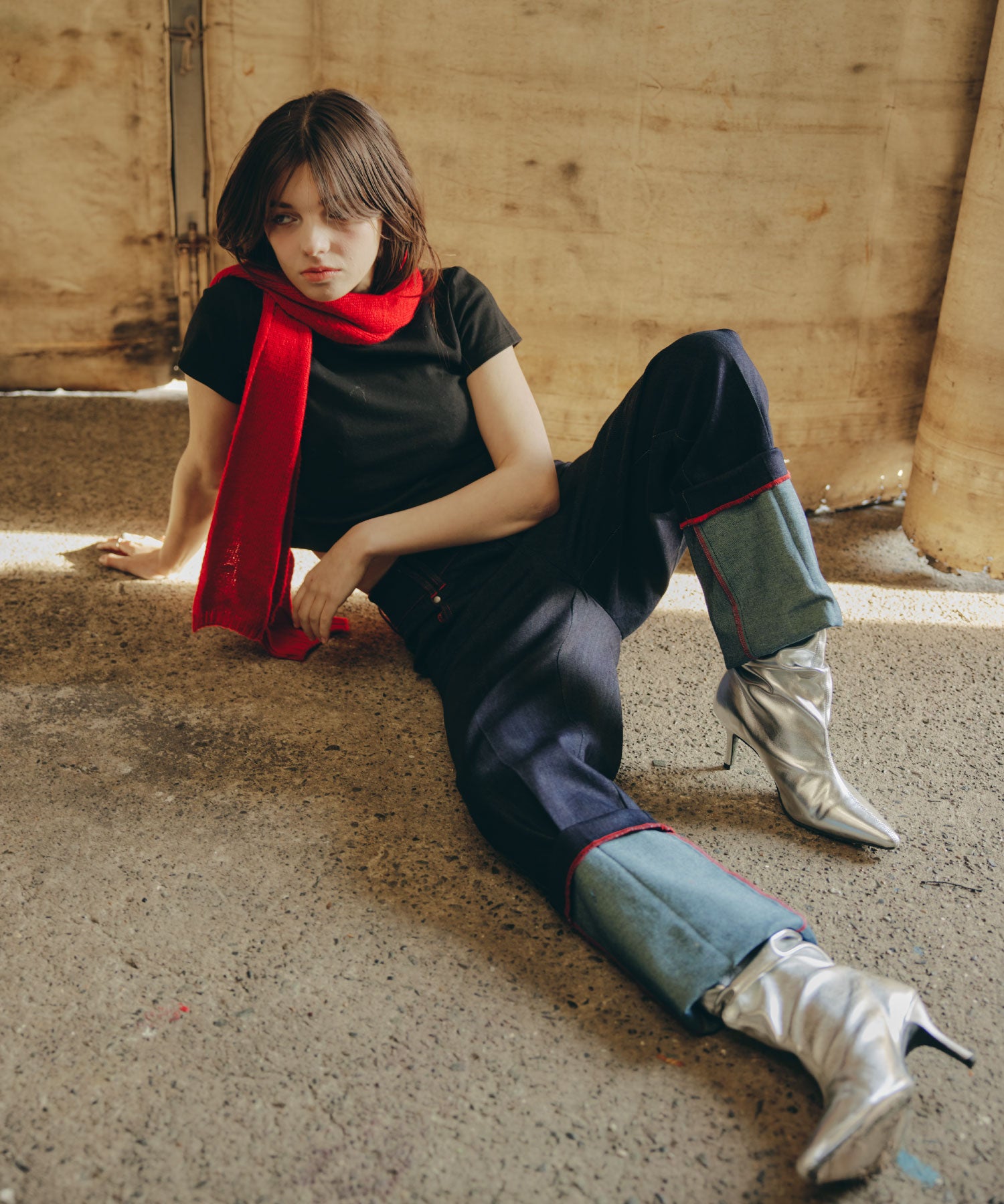 Cuffed Edge Denim/カフド エッジ デニム