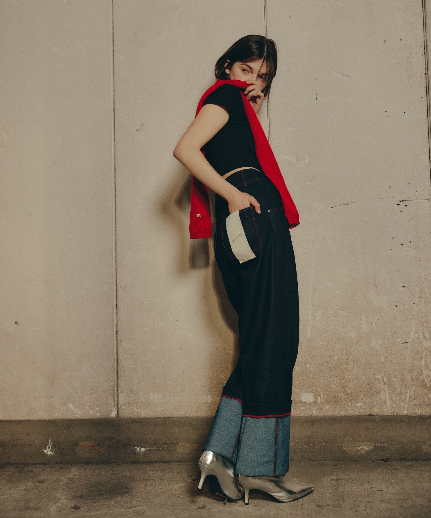 Cuffed Edge Denim/カフド エッジ デニム