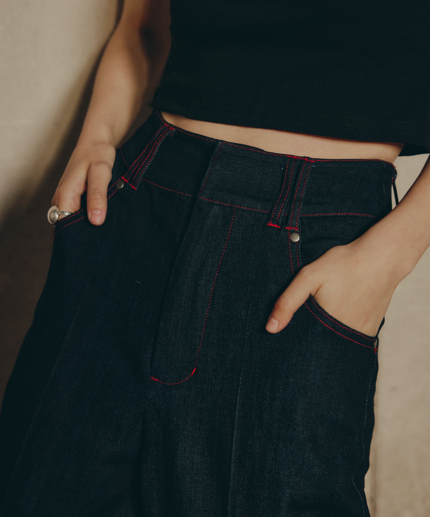 Cuffed Edge Denim/カフド エッジ デニム
