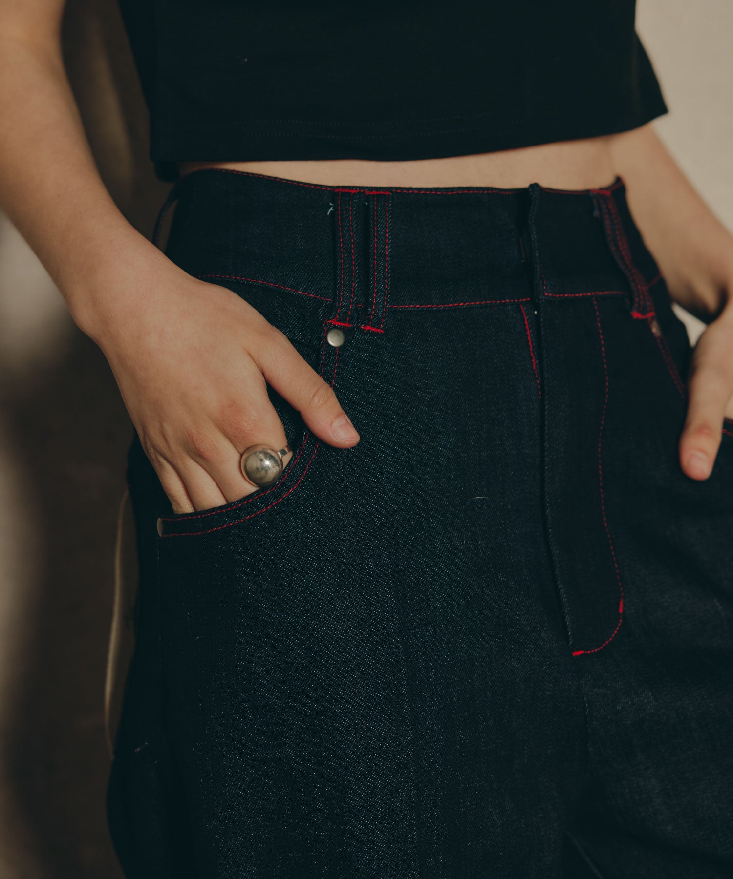 Cuffed Edge Denim/カフド エッジ デニム