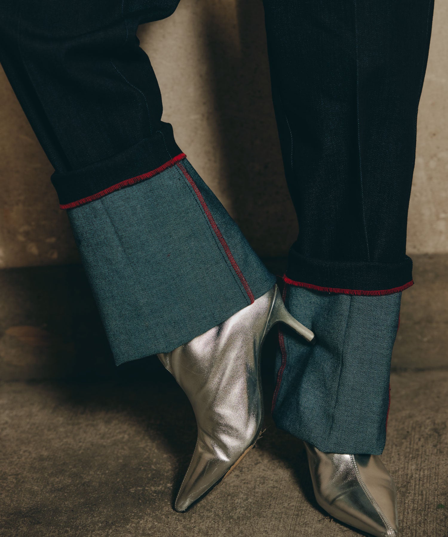 Cuffed Edge Denim/カフド エッジ デニム
