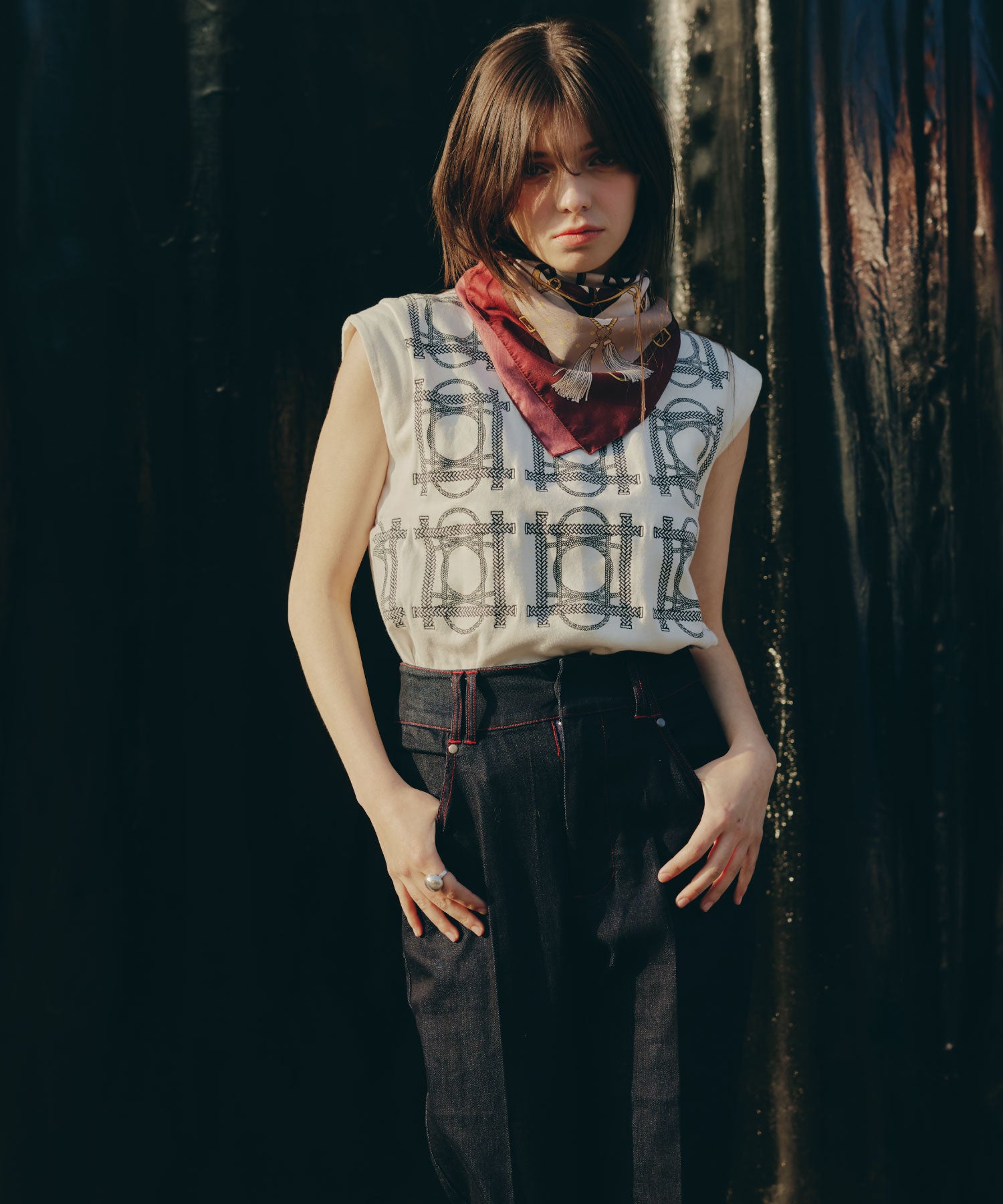 Cuffed Edge Denim/カフド エッジ デニム