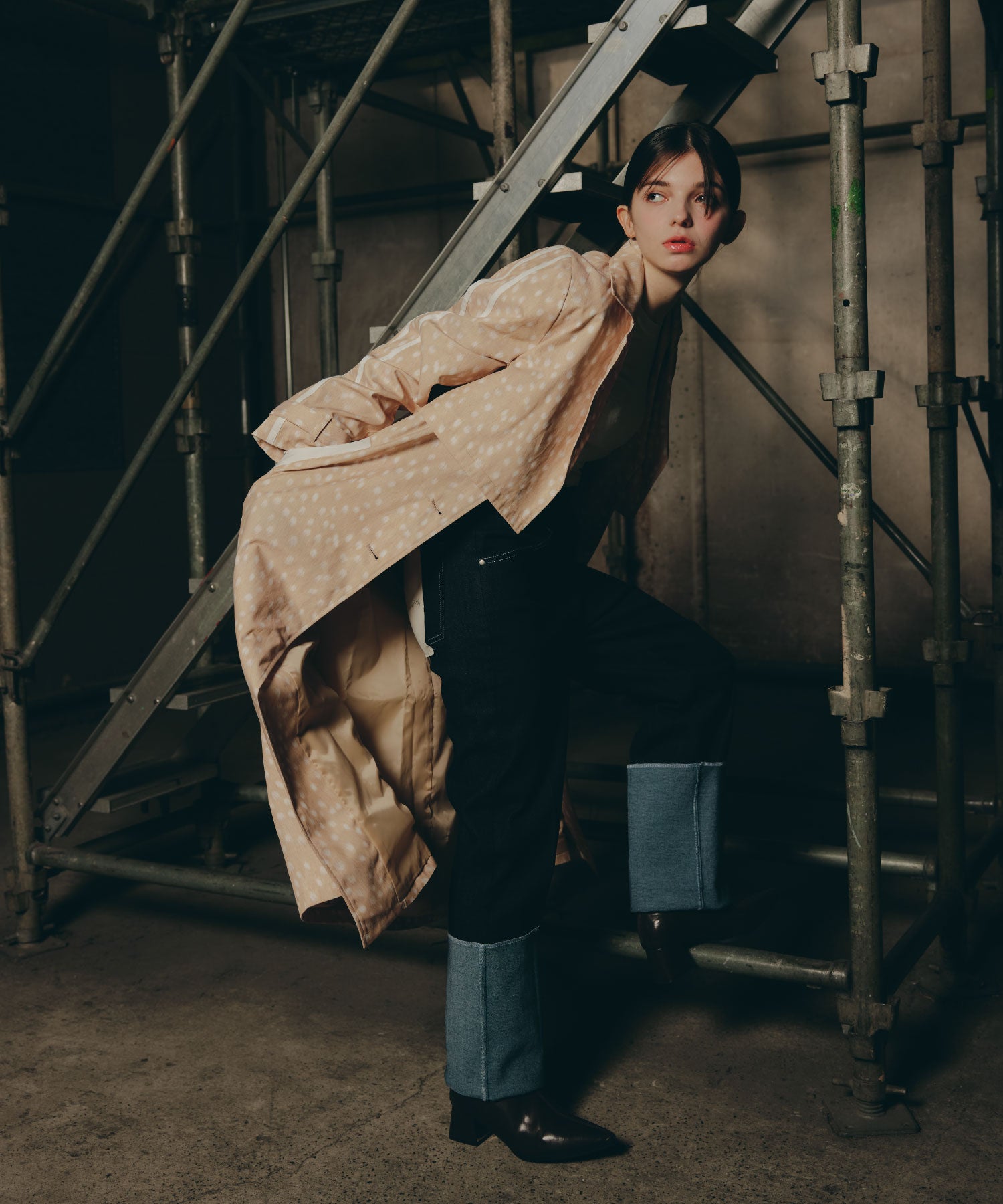 Cuffed Edge Denim/カフド エッジ デニム