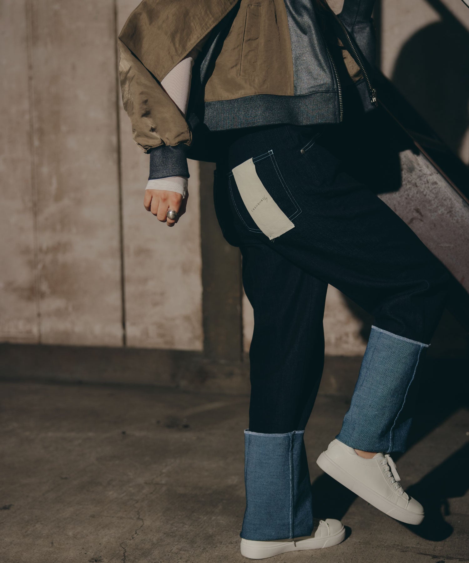 Cuffed Edge Denim/カフド エッジ デニム