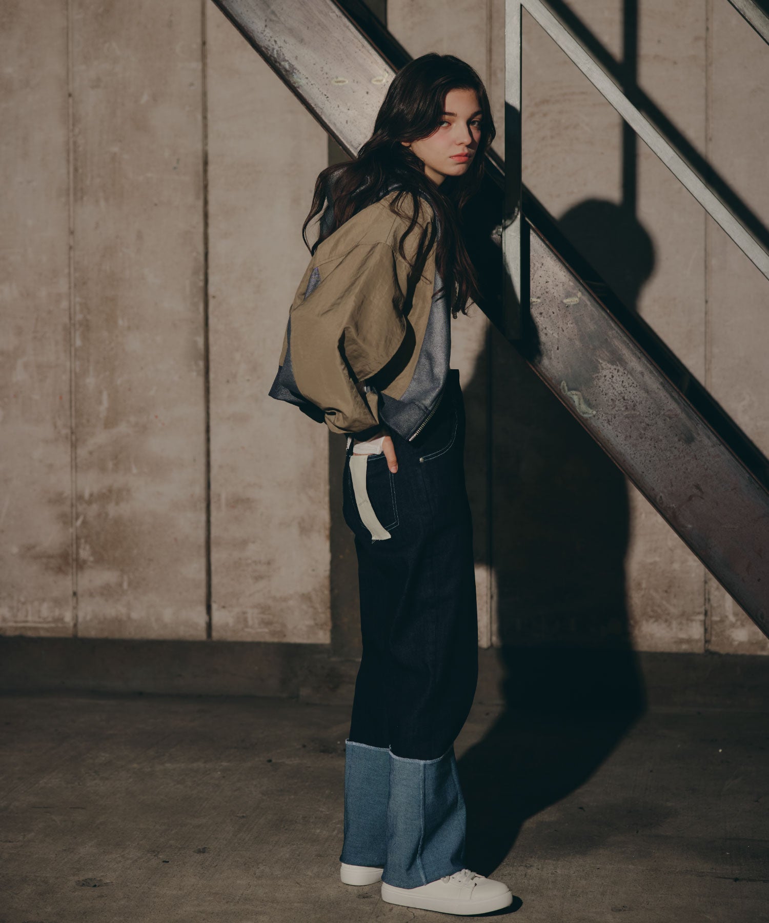 Cuffed Edge Denim/カフド エッジ デニム