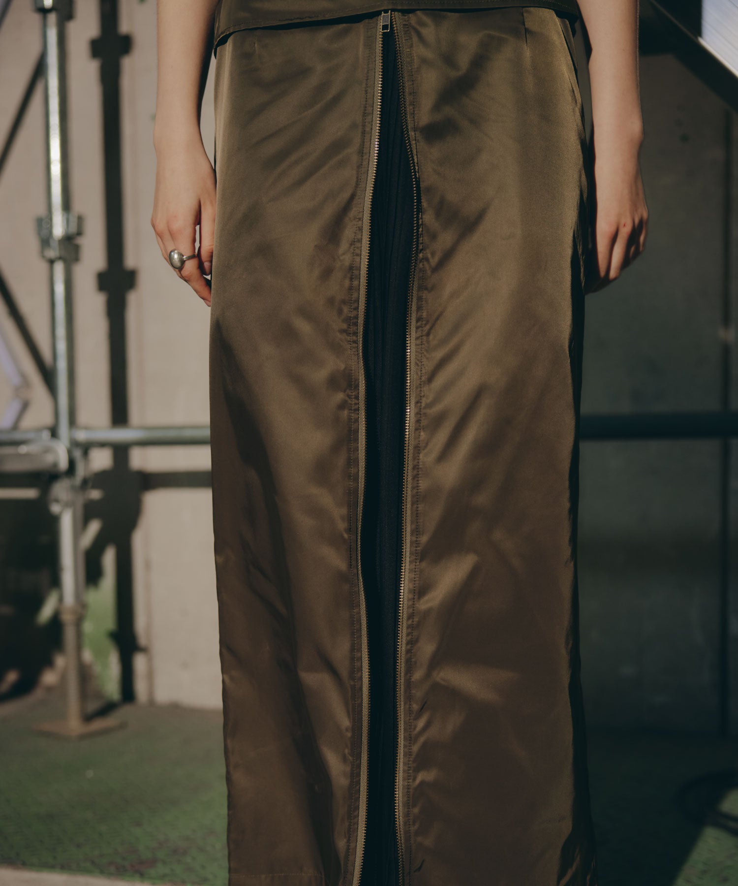 Pleat Shift Skirt/プリーツシフトスカート