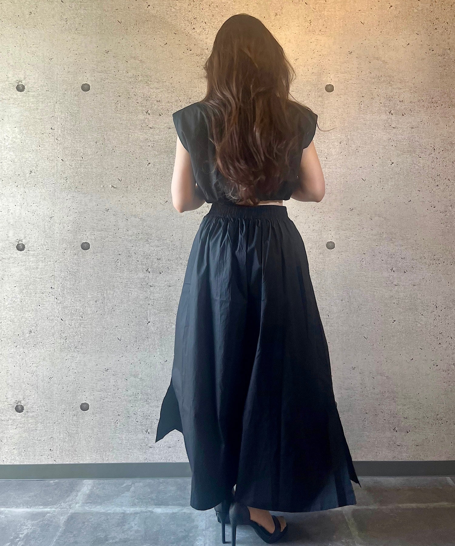 コンパクトシャツ&スカートセット(美バランスで魅せるセットアップ)/Compact Shirt & Skirt Set