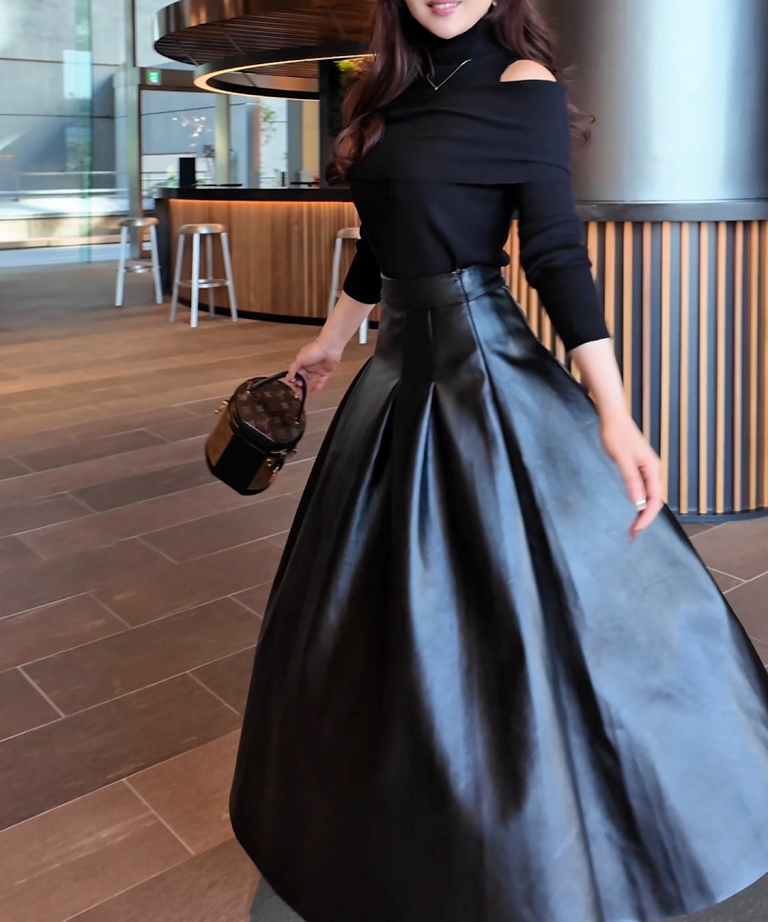 2wayスリムリブトップス