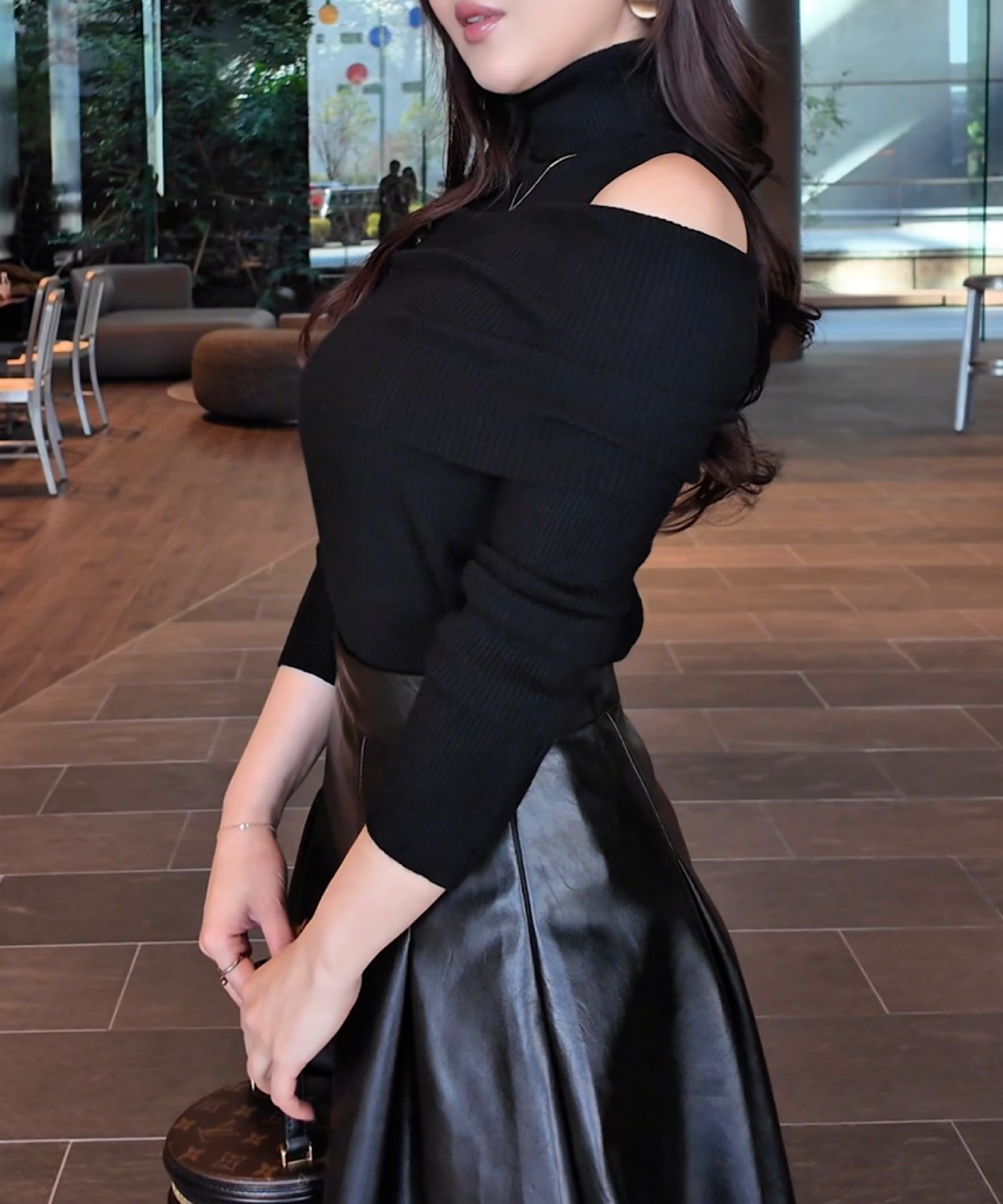 2wayスリムリブトップス