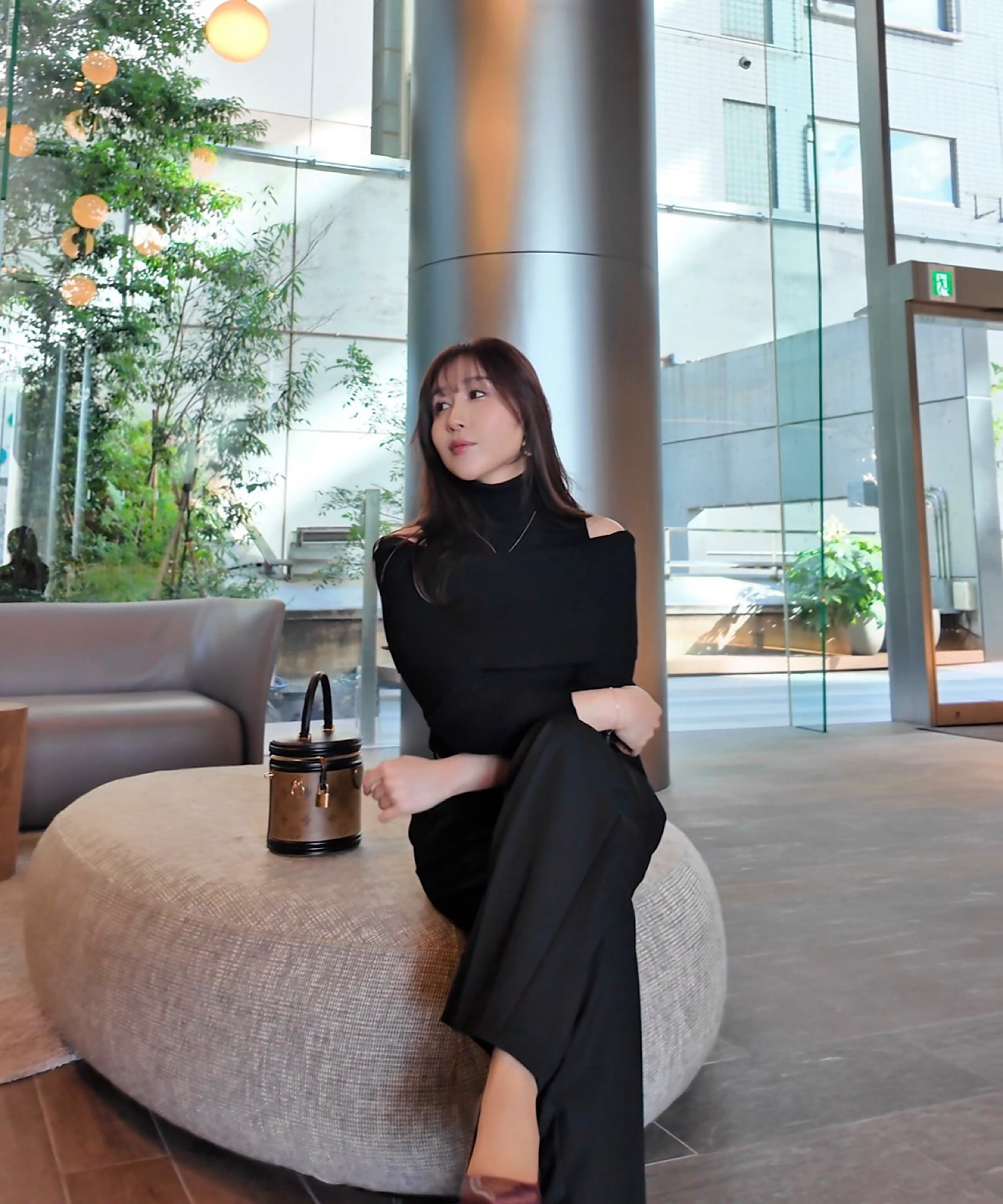 2wayスリムリブトップス