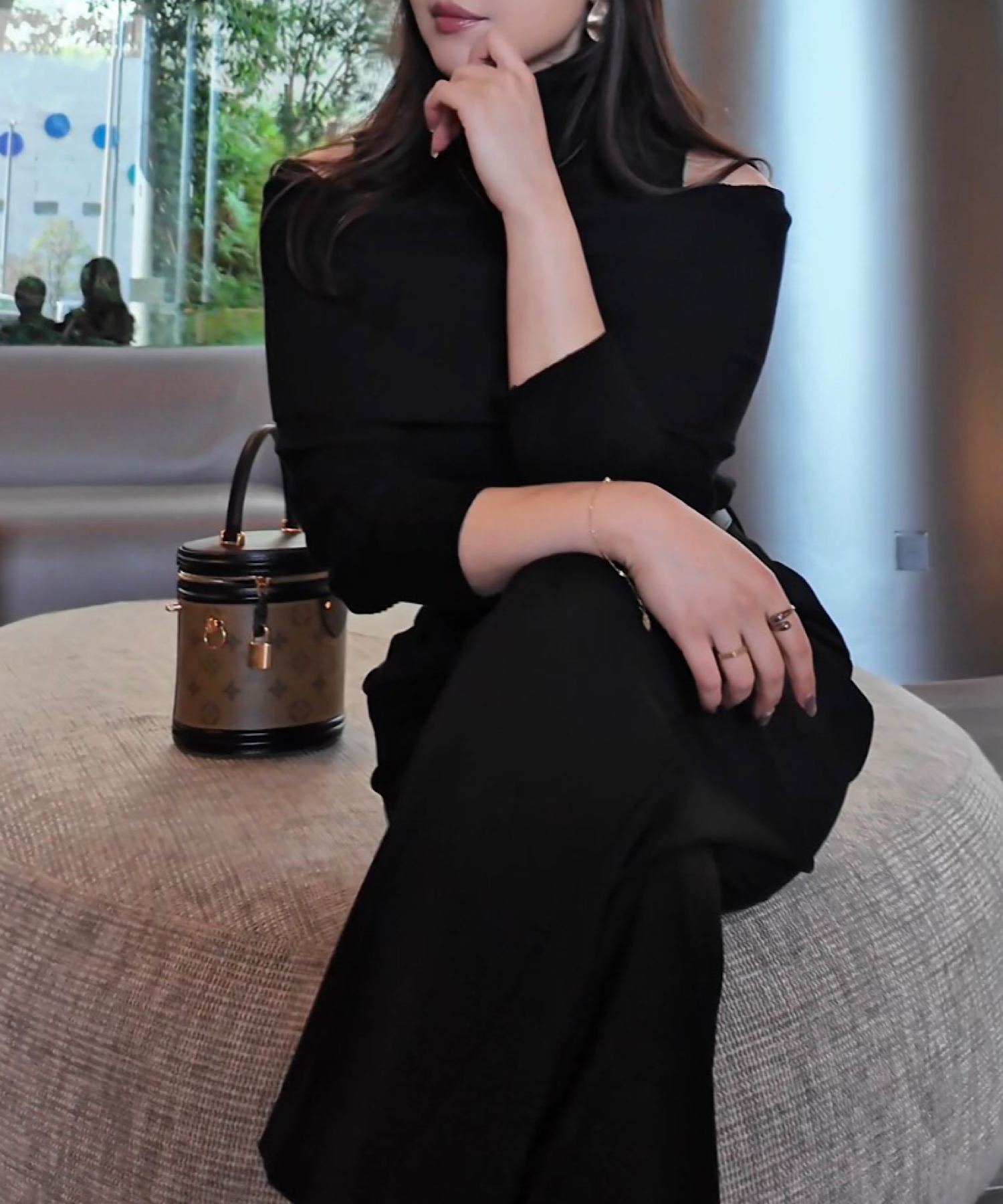 2wayスリムリブトップス