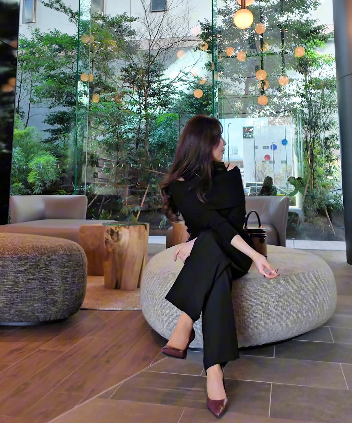 2wayスリムリブトップス