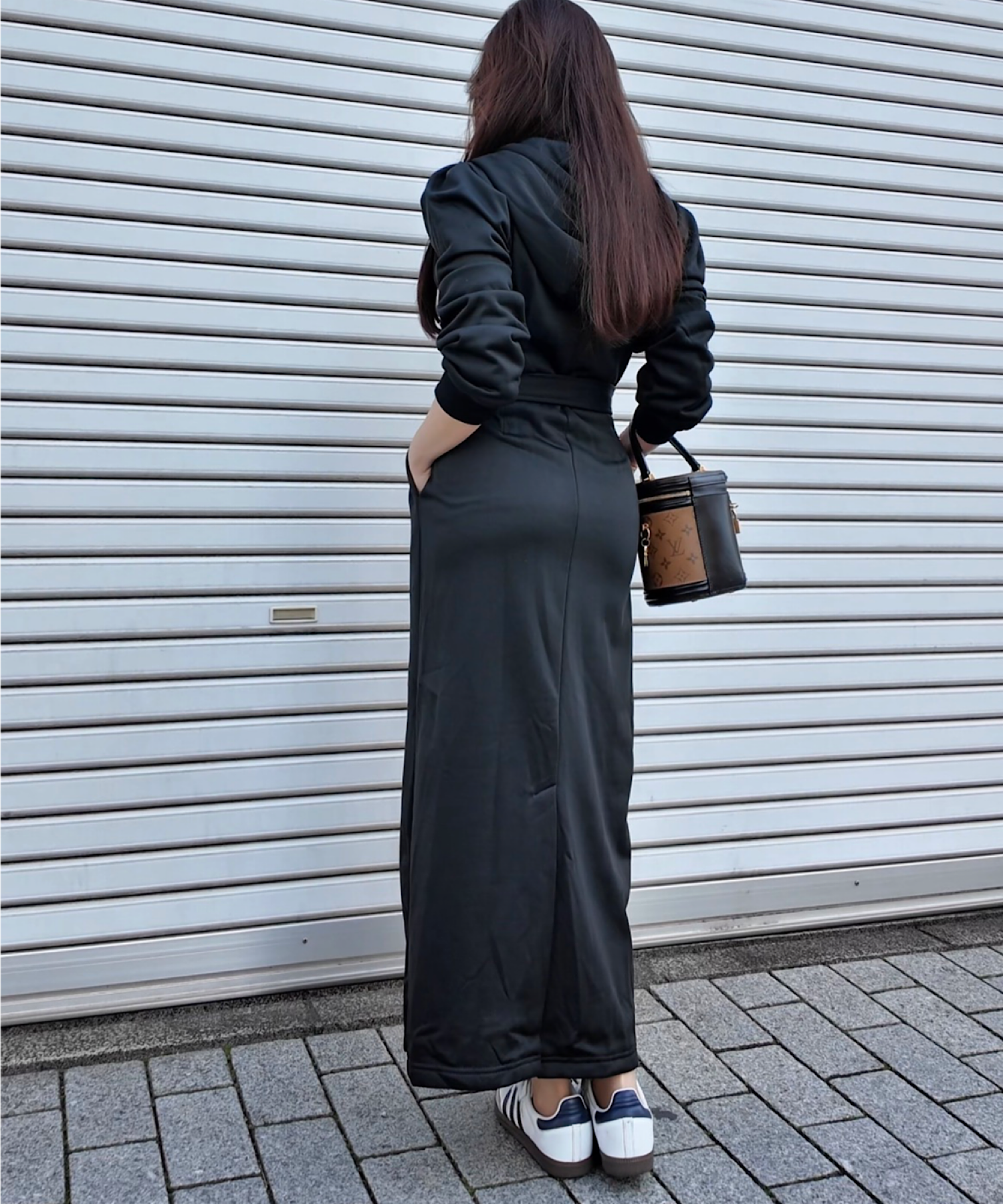 【大好評♪【ご予約商品】】ピンタック・フーディワンピース