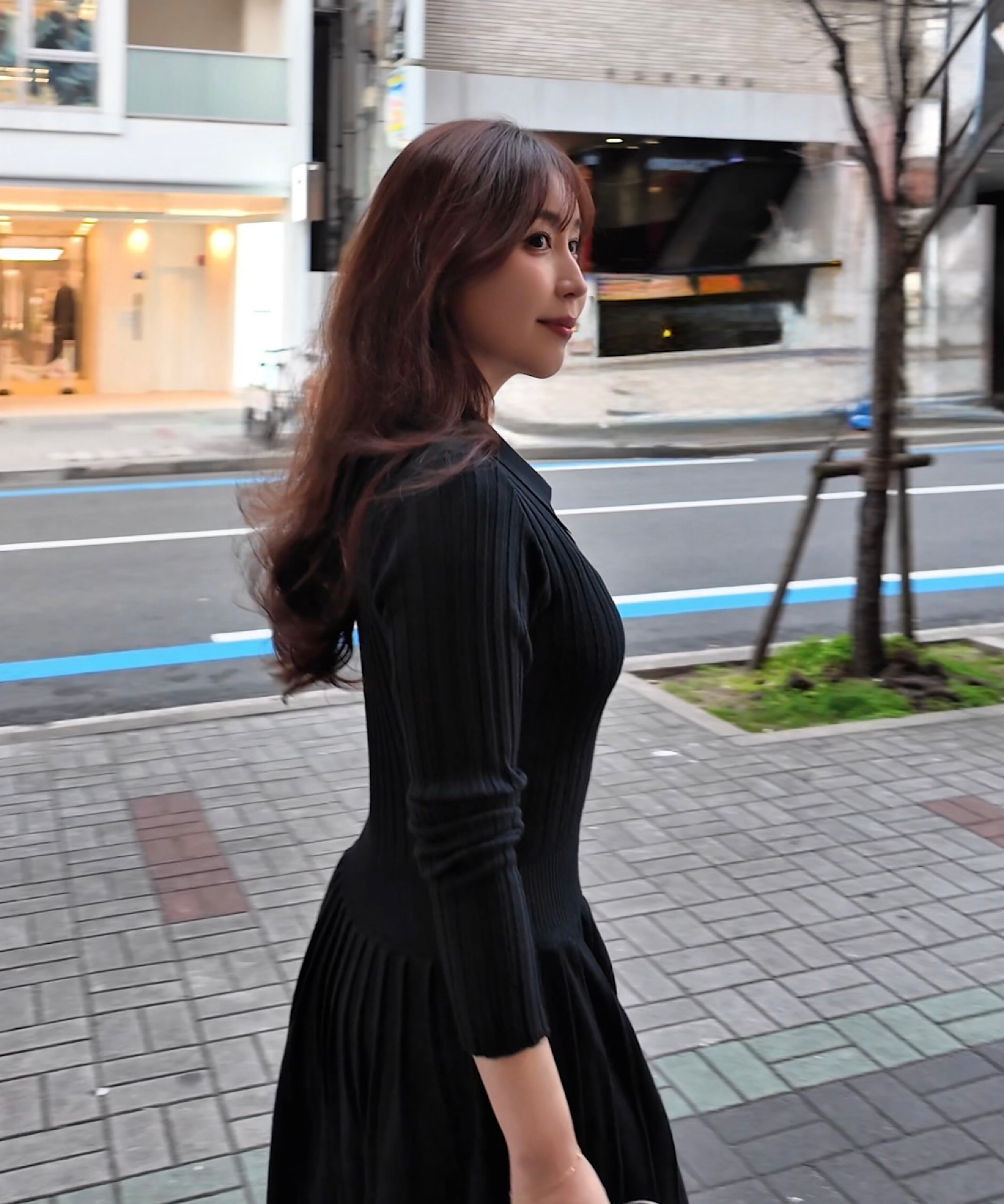 【一部ご予約商品】ウエストシェイプリブニットワンピース