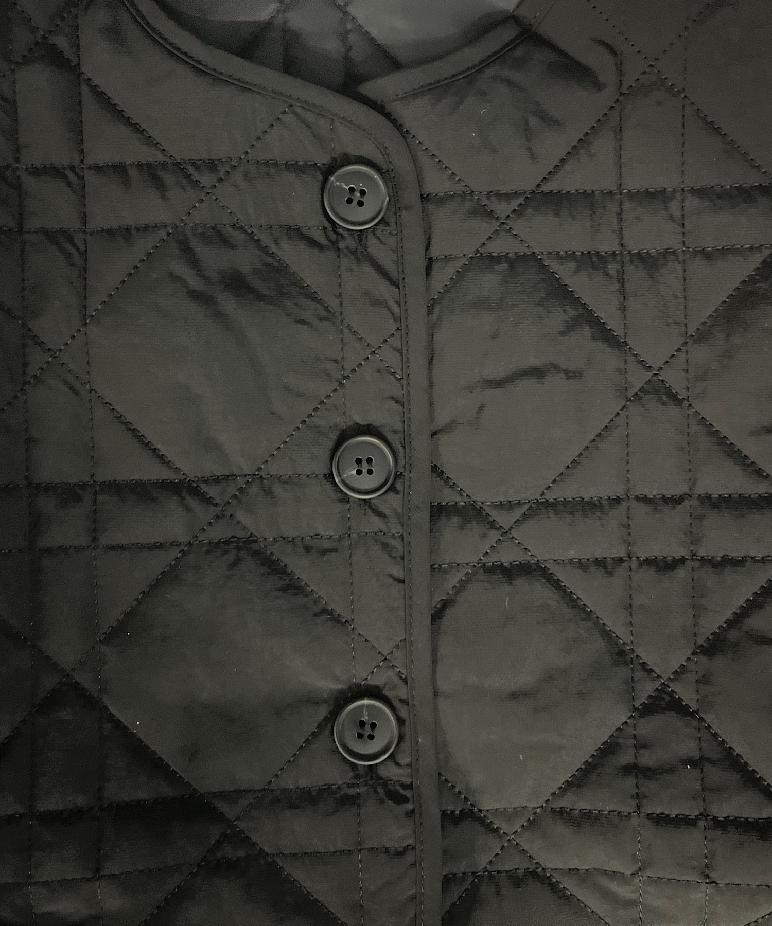 キルティングロングジレワンピース